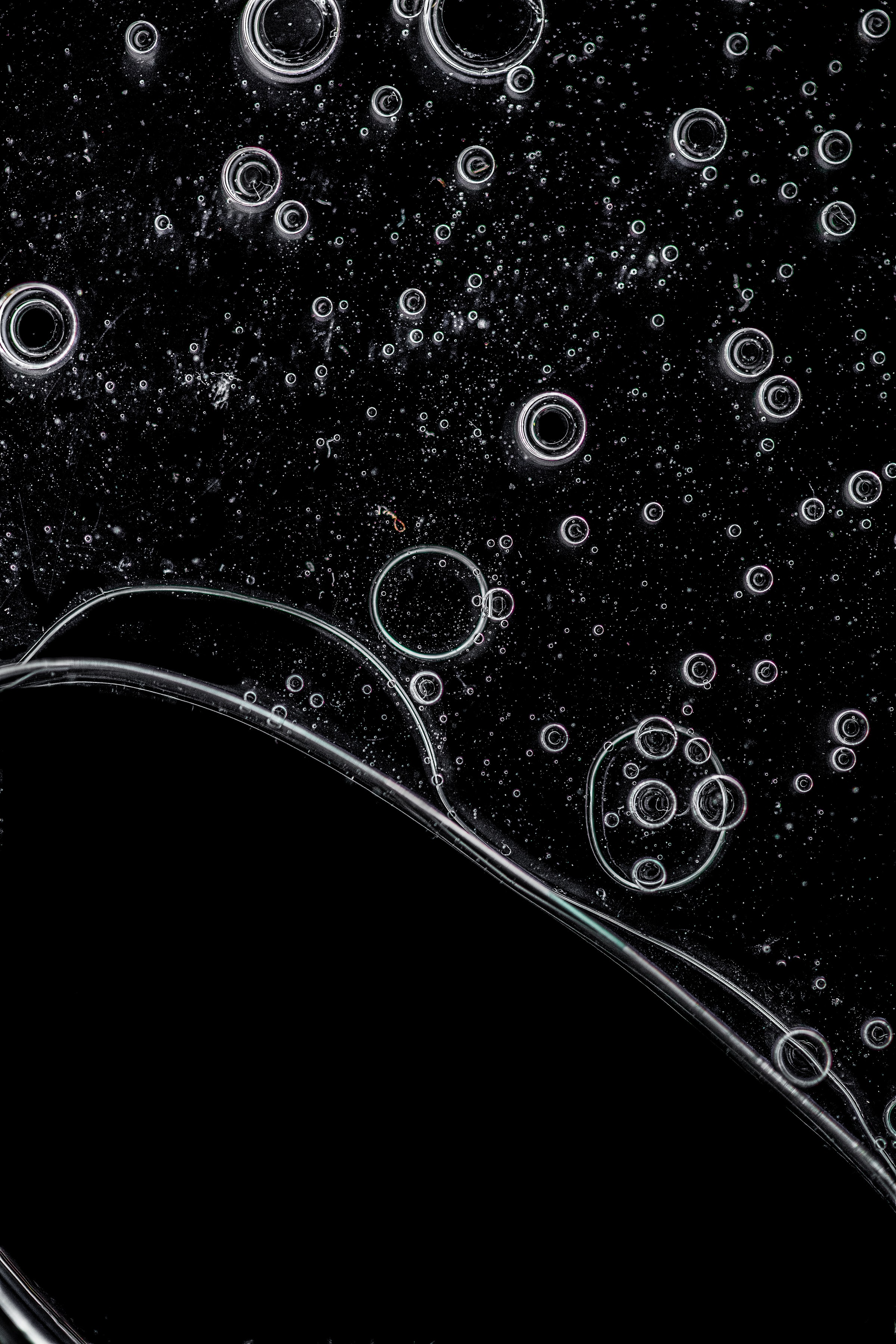 Download background water, bubbles, black