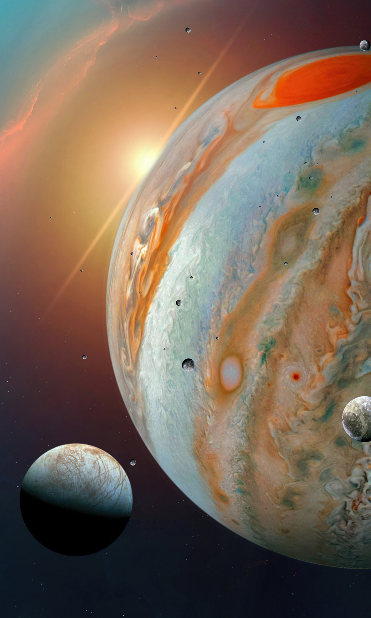 Download mobile wallpaper Space, Planet, Sci Fi, Jupiter for free.