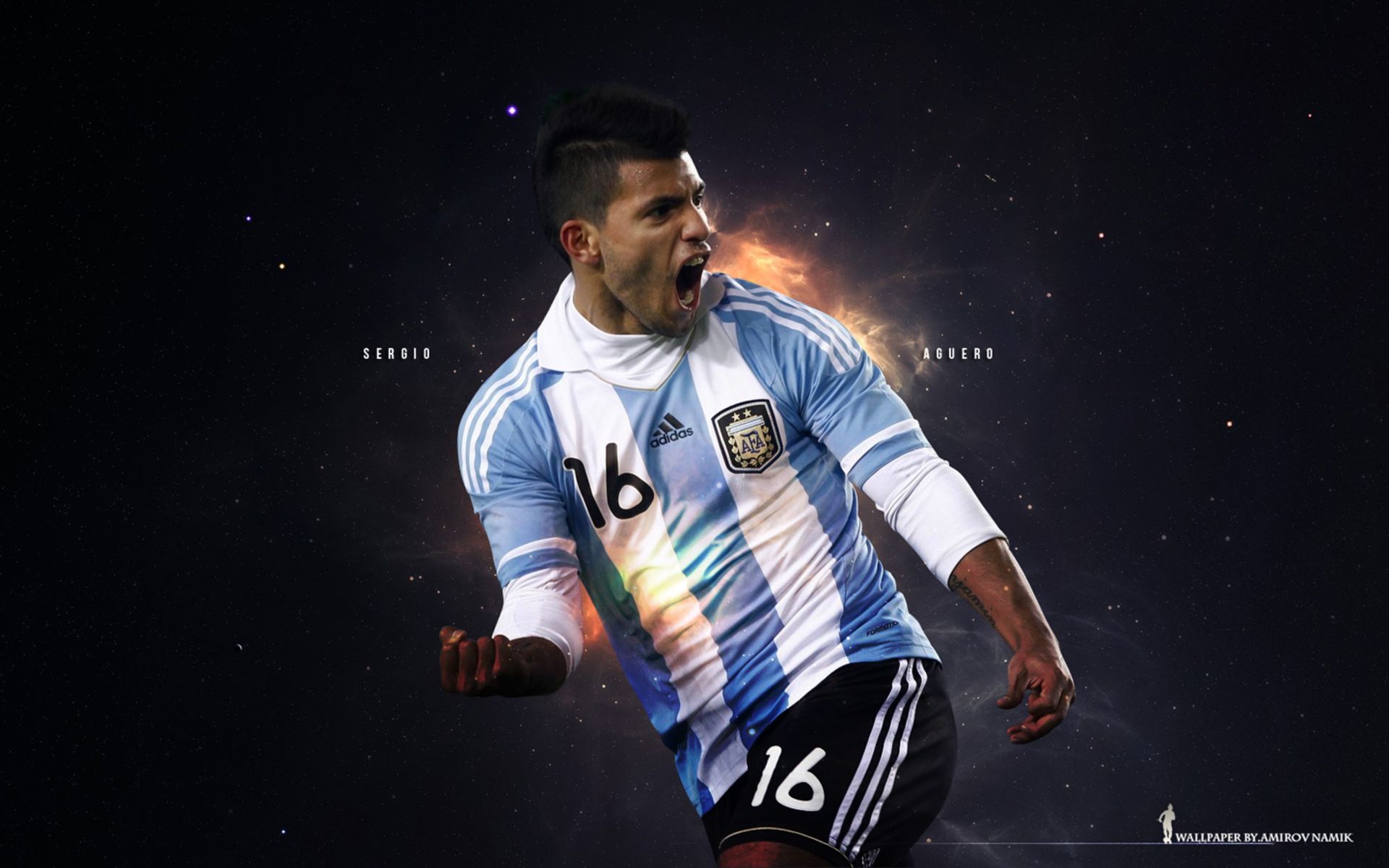 Free download wallpaper Sports, Soccer, Sergio Agüero, Argentina National Football Team on your PC desktop