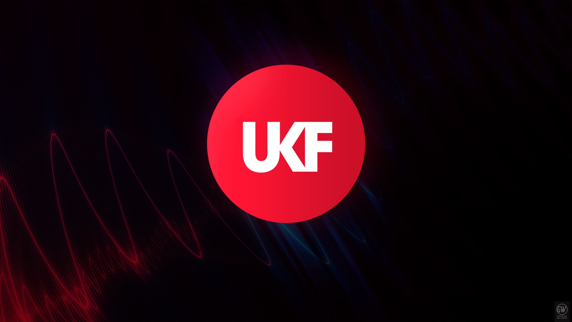 music, logo, red, ukf music