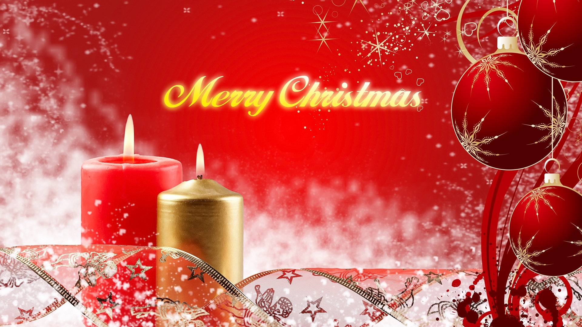 Download mobile wallpaper Christmas, Holiday, Candle, Christmas Ornaments, Merry Christmas for free.