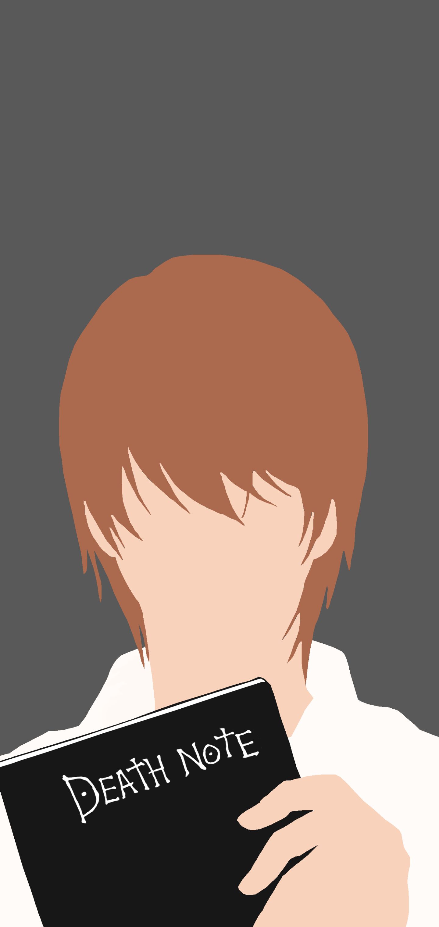Download mobile wallpaper Anime, Death Note, Book, Brown Hair, Minimalist, Light Yagami, Kira (Death Note) for free.
