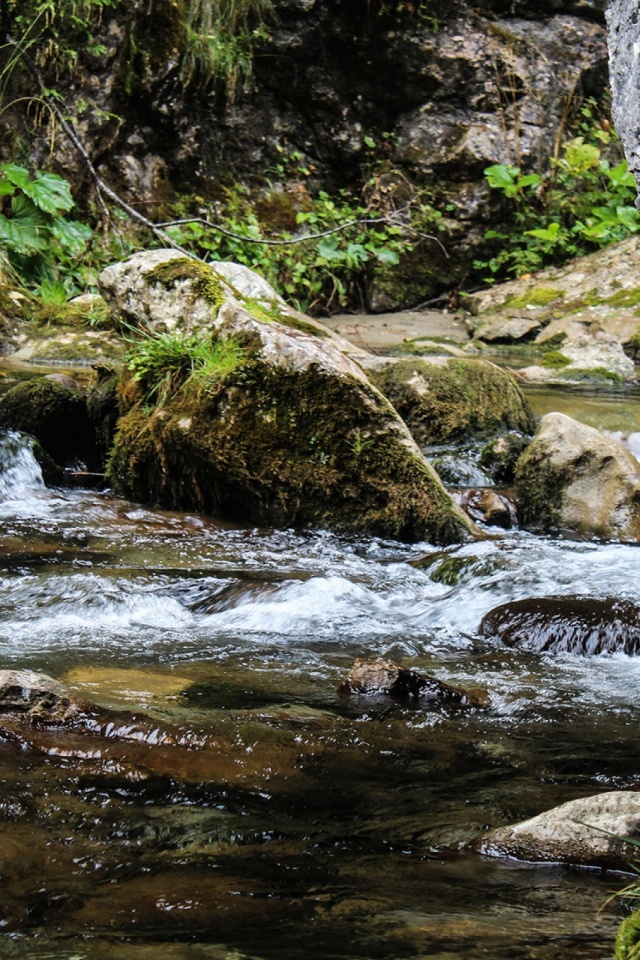 Скачать картинку Природа, Вода, Земля, Ручей, Земля/природа в телефон бесплатно.