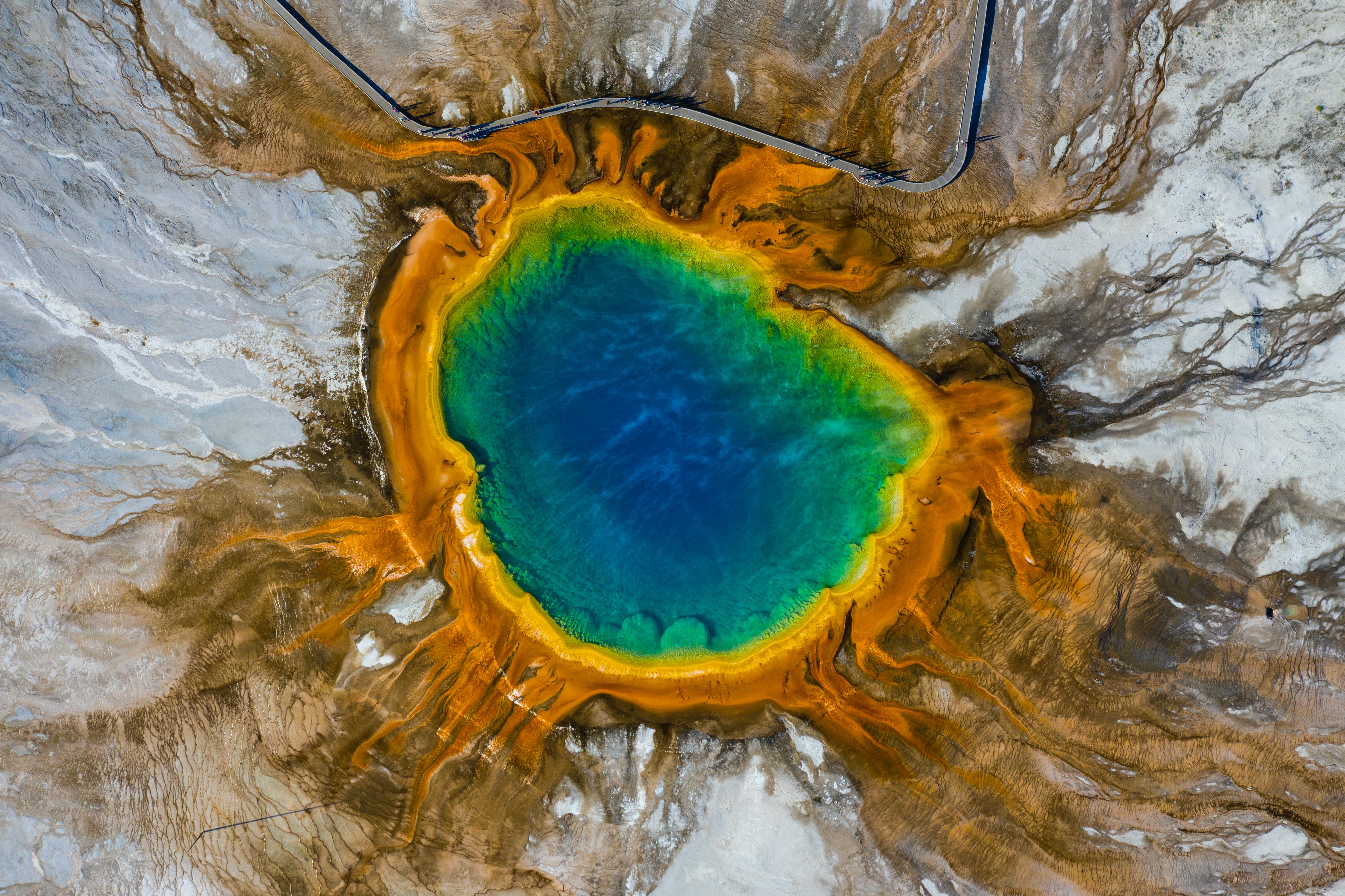 nature, view from above, lake, relief, crater