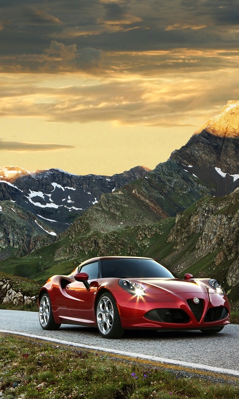 Handy-Wallpaper Alfa Romeo, Alfa Romeo 4C, Fahrzeuge kostenlos herunterladen.