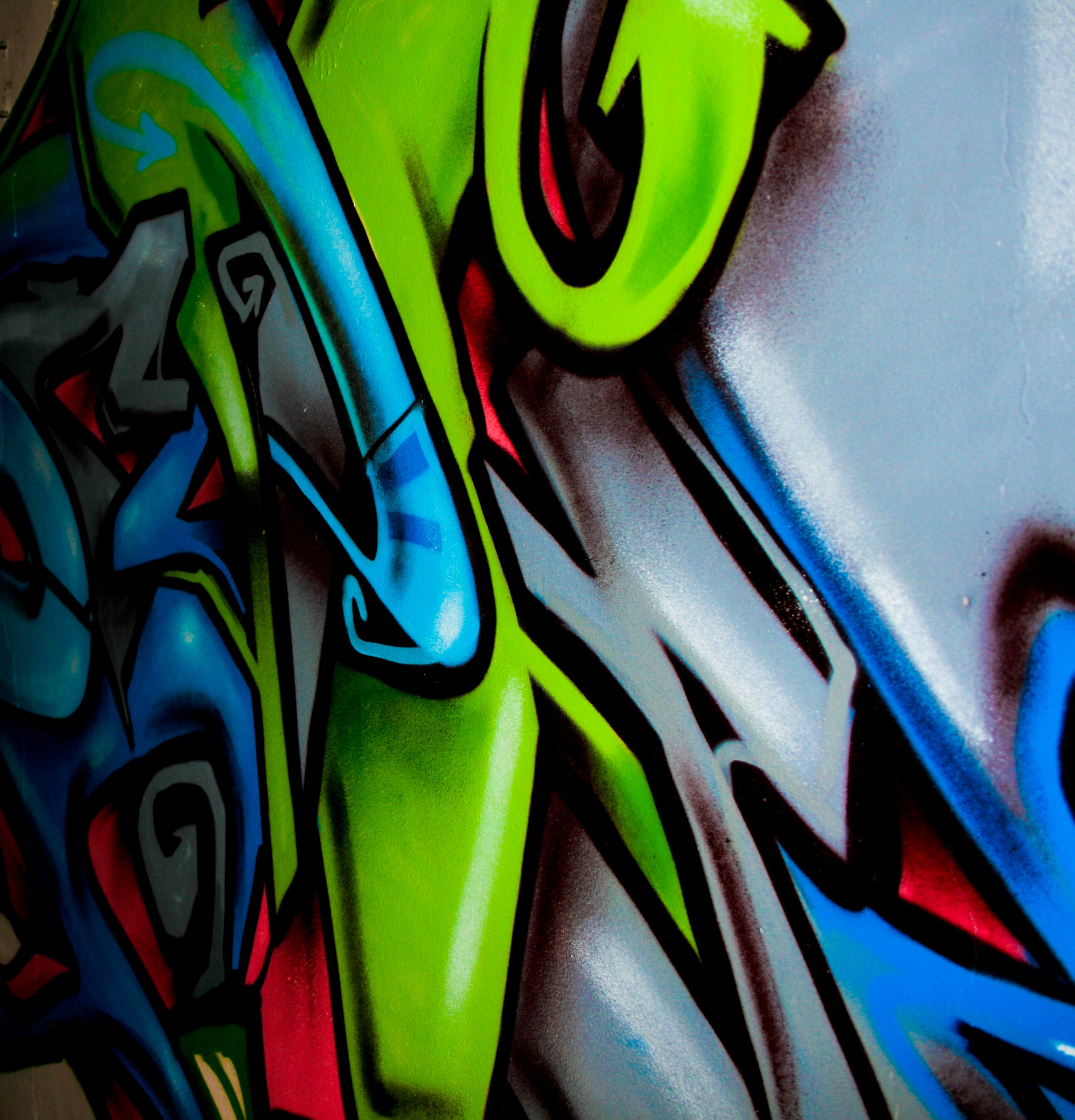 Mobile wallpaper wall, graffiti, art, paint
