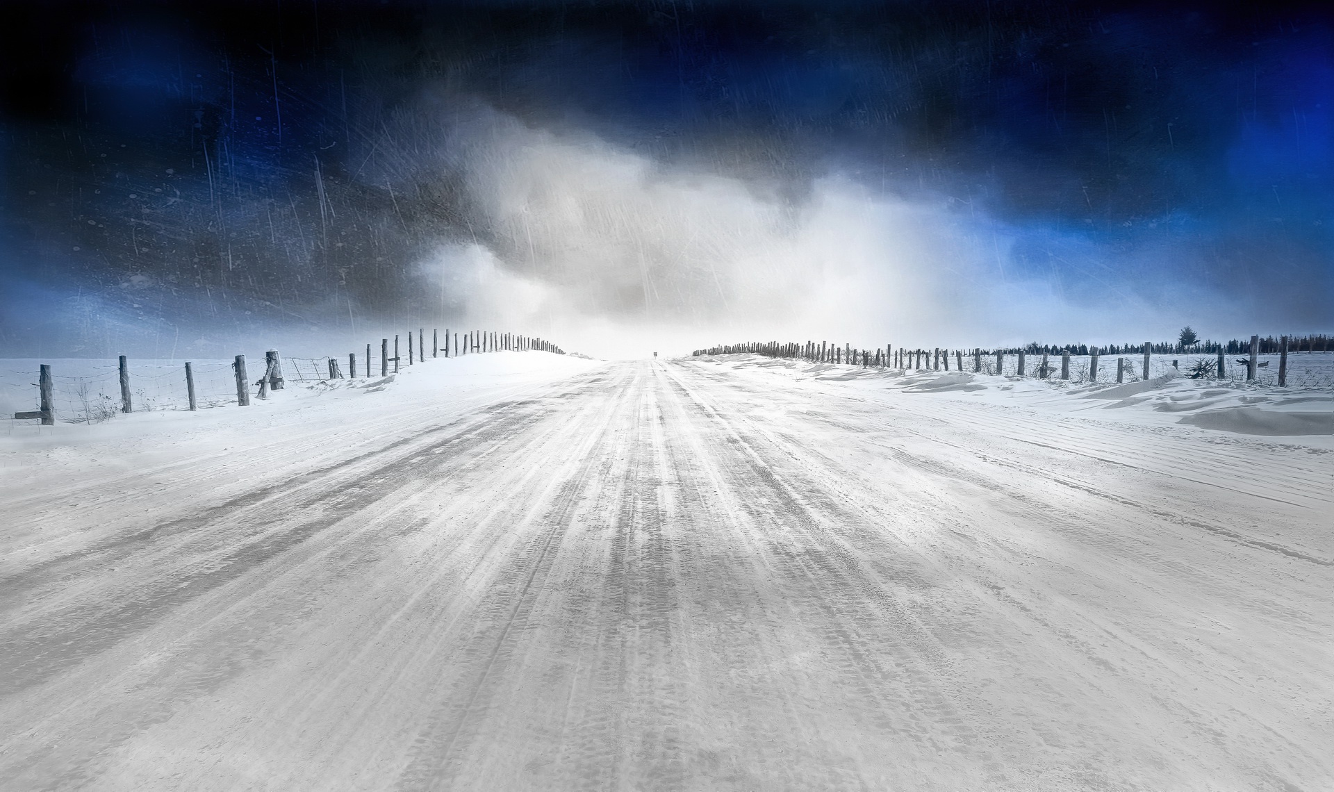 Download mobile wallpaper Winter, Road, Man Made for free.