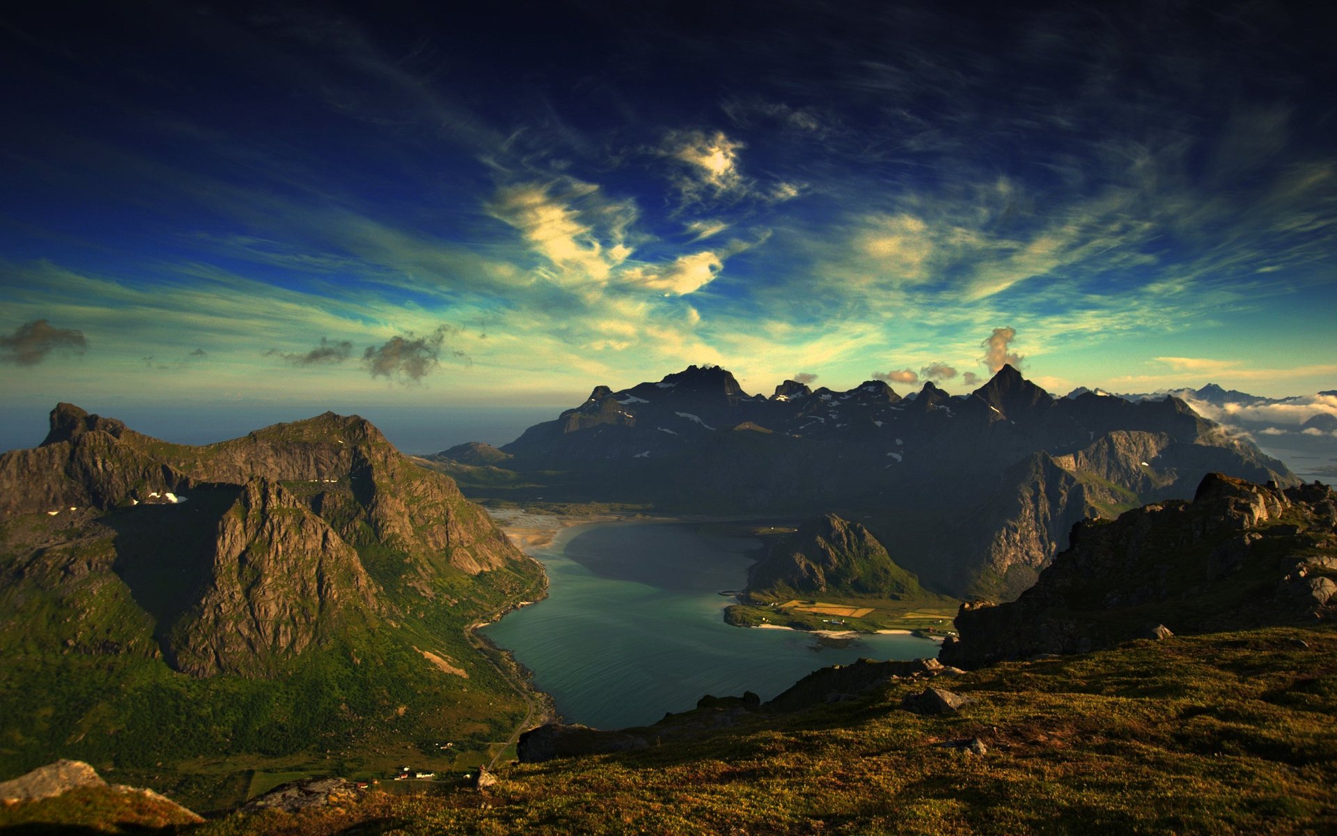 Free download wallpaper Landscape, Mountain, Lake, Forest, Earth, Panorama, Cloud, Scenic on your PC desktop