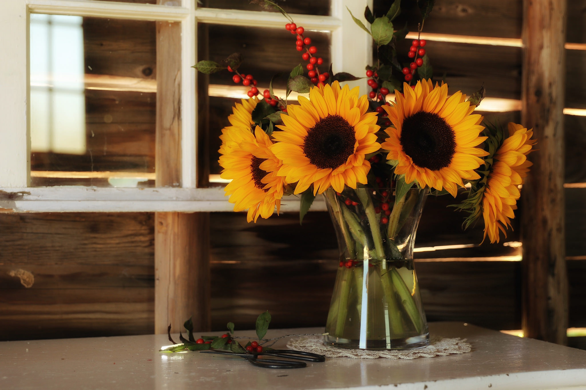 Download mobile wallpaper Still Life, Flower, Vase, Sunflower, Photography, Yellow Flower for free.