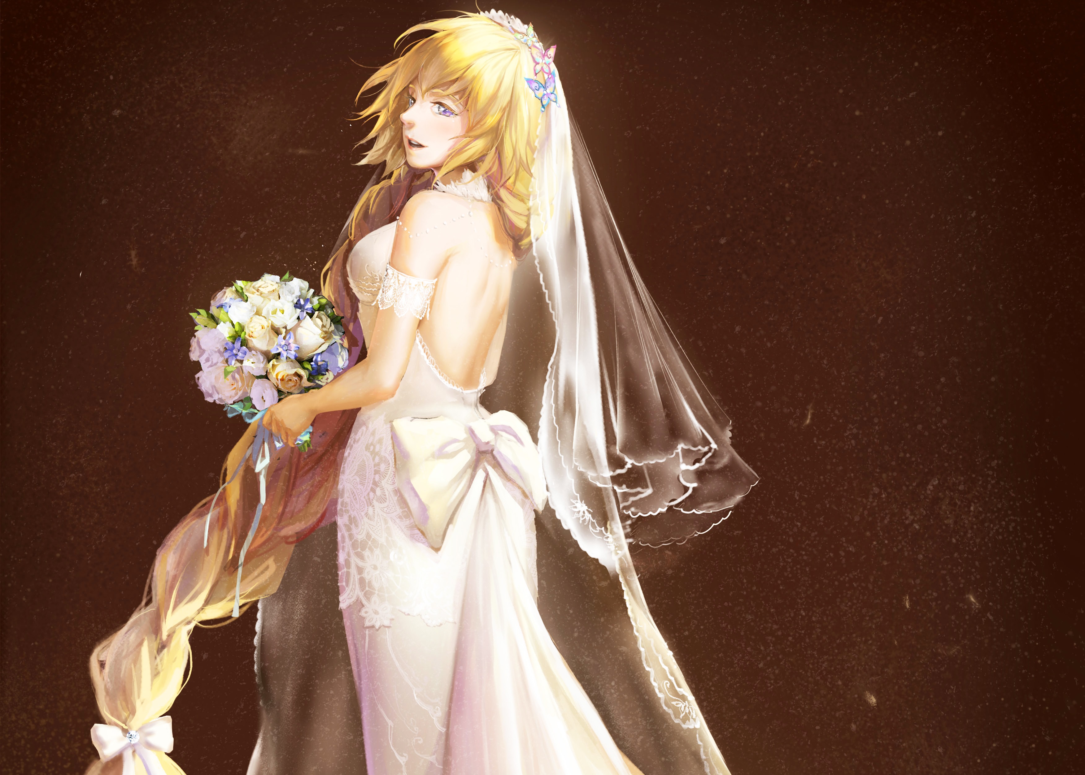 Laden Sie das Hochzeitskleid, Animes, Fate/apocrypha, Jeanne D'arc (Fate Serie), Herrscher (Schicksal/apokryphen), Schicksal/grand Order, Schicksalsserie-Bild kostenlos auf Ihren PC-Desktop herunter