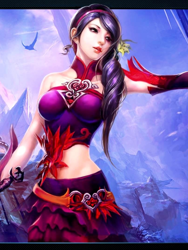 Download mobile wallpaper Fantasy, Weapon, Asian, Women Warrior, Woman Warrior for free.