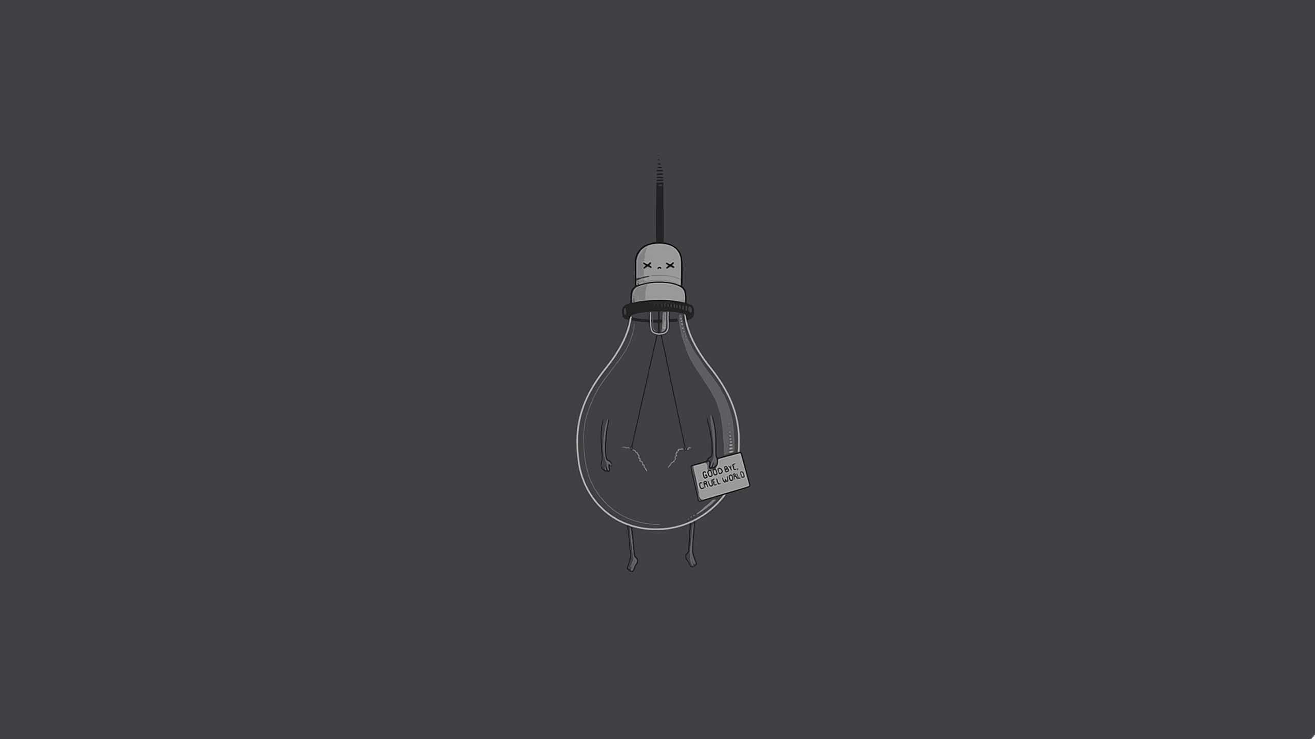 Download mobile wallpaper Light Bulb, Humor for free.