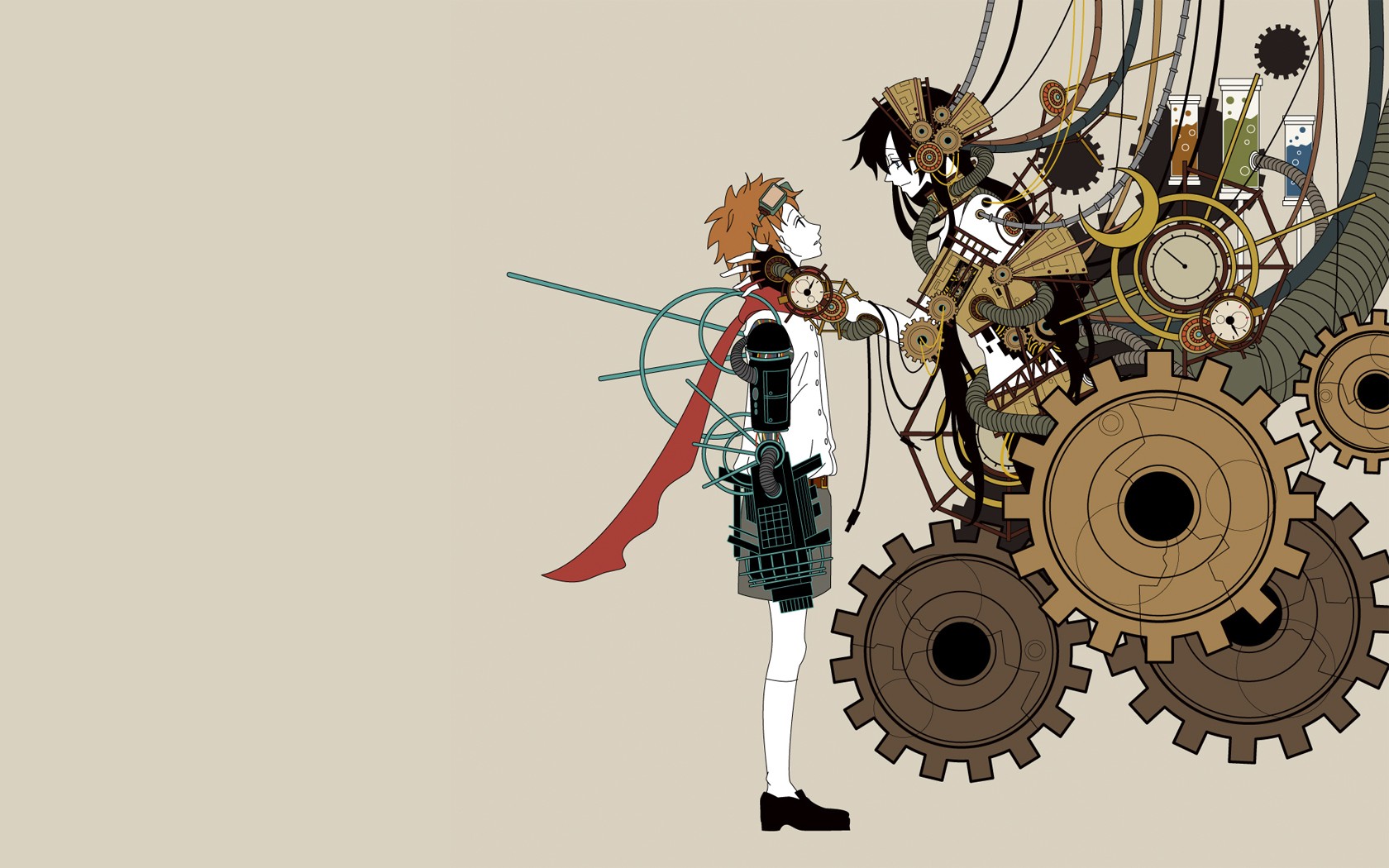 Download mobile wallpaper Steampunk, Anime for free.