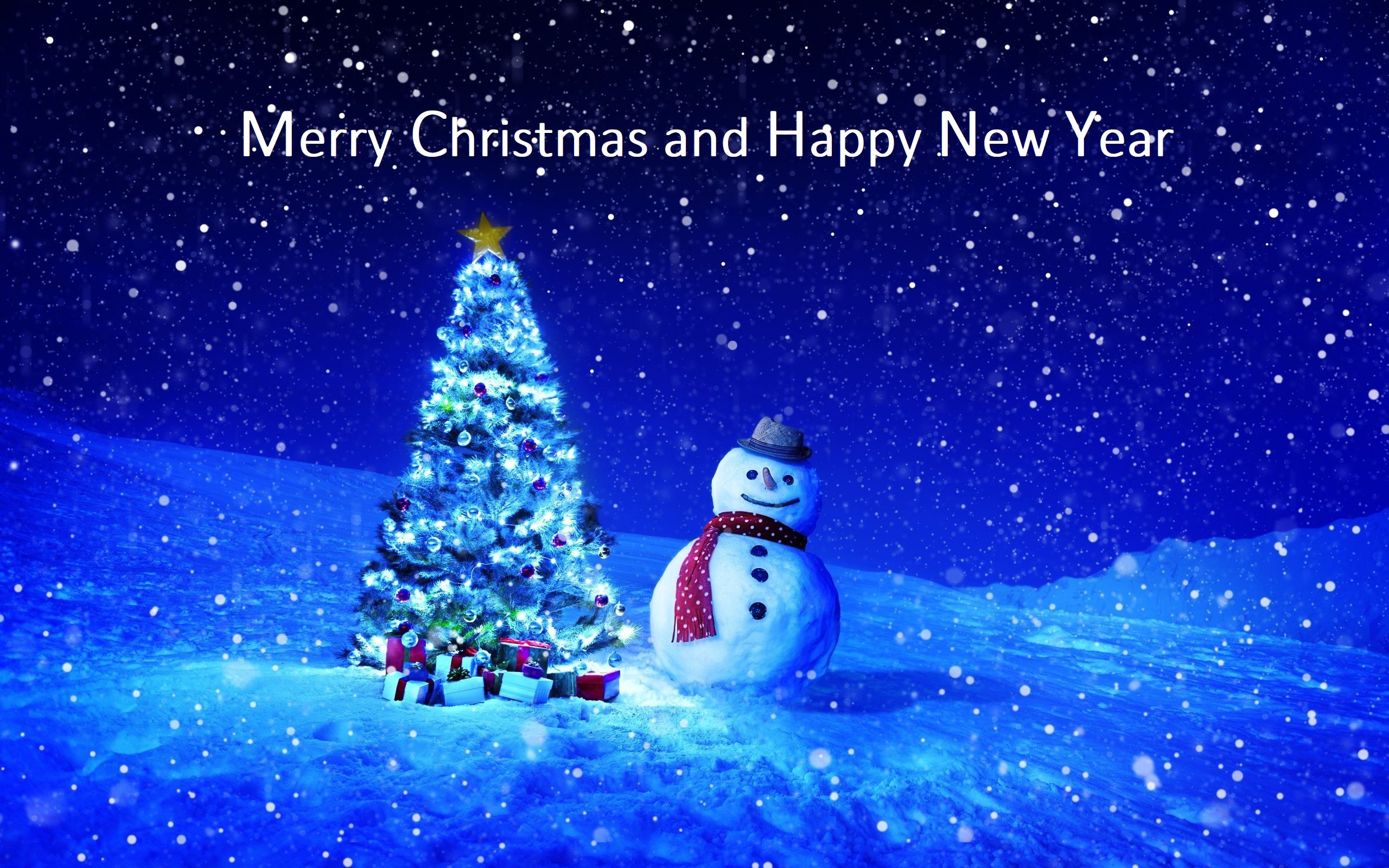 Download mobile wallpaper Snowman, Christmas, Holiday, Christmas Tree, Merry Christmas, Happy New Year for free.