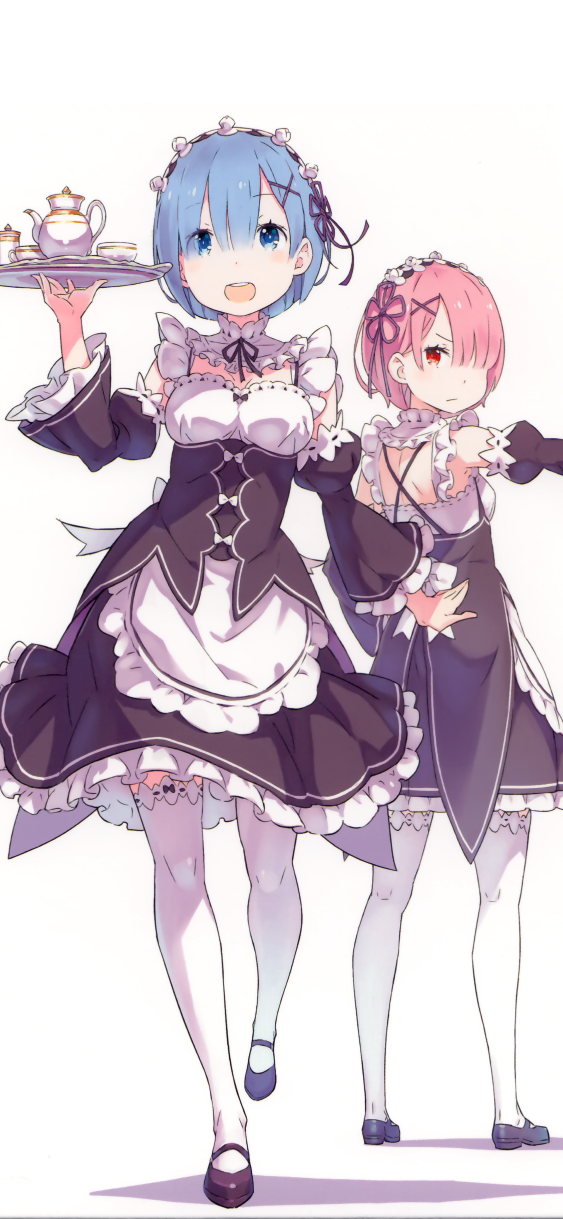 Скачать картинку Аниме, Re:zero Начало Жизни В Другом Мире, Рам (Re: Ноль), Рем (Re: Ноль) в телефон бесплатно.