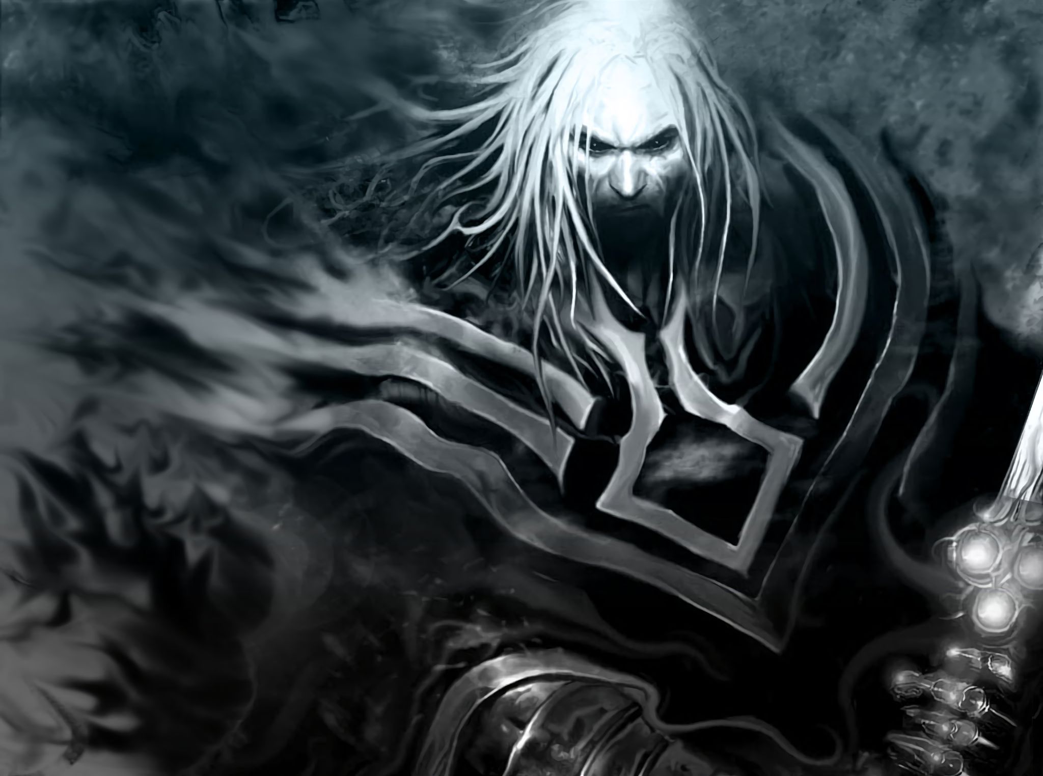 Download mobile wallpaper Warrior, Dark for free.