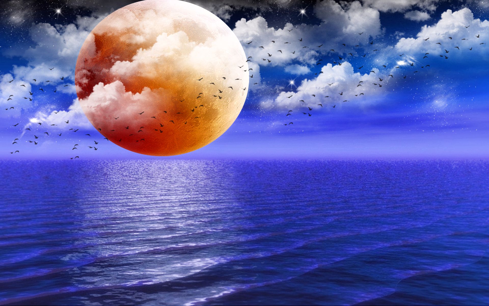 Free download wallpaper Sea, Ocean, Planet, Sci Fi on your PC desktop