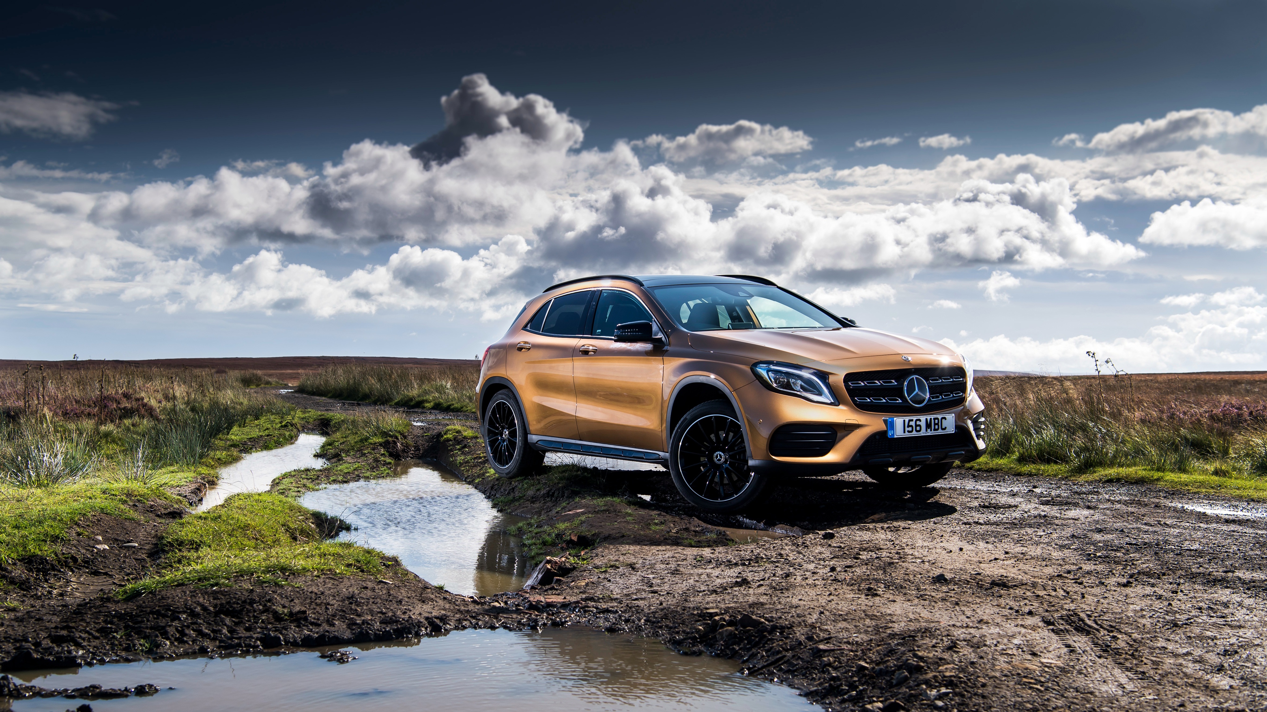 Download mobile wallpaper Car, Suv, Mercedes Benz, Vehicles, Brown Car, Mercedes Benz Gla Class for free.