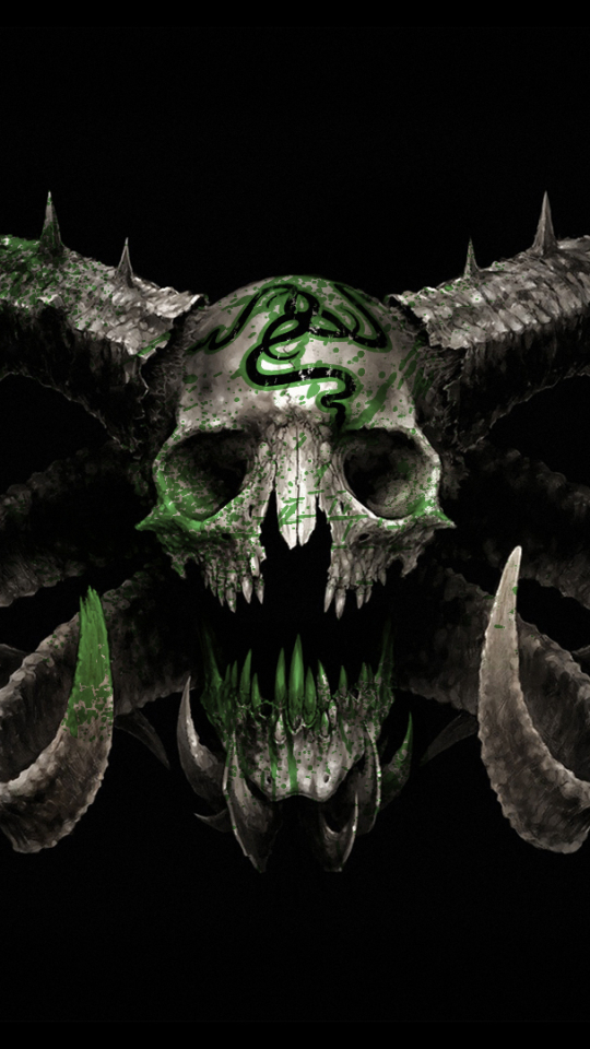 Download mobile wallpaper Technology, Skull, Razer for free.