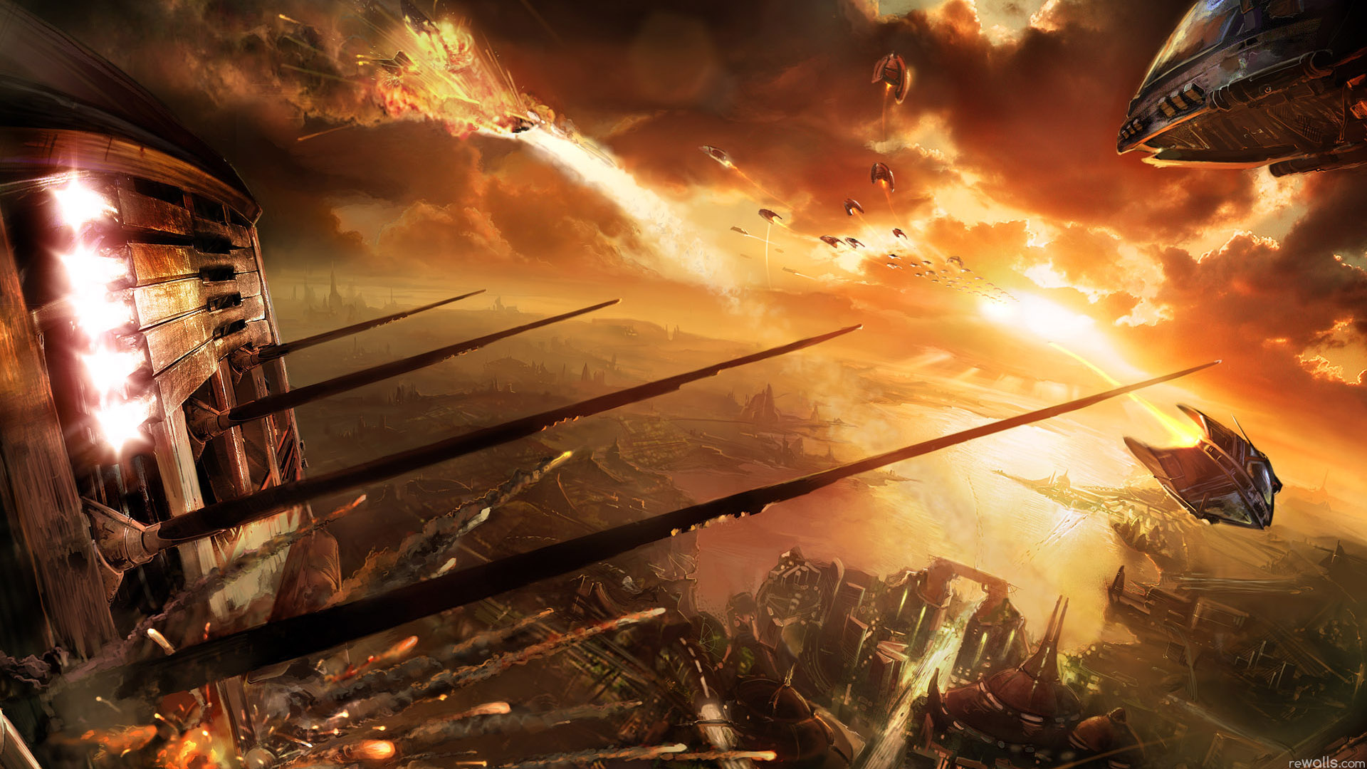 Laden Sie das Science Fiction, Schlacht-Bild kostenlos auf Ihren PC-Desktop herunter