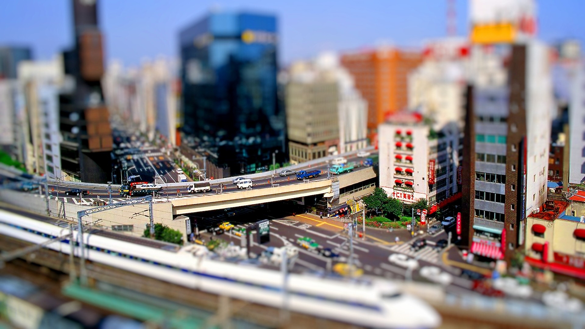 Download mobile wallpaper Tilt Shift, Cities, Man Made, City for free.