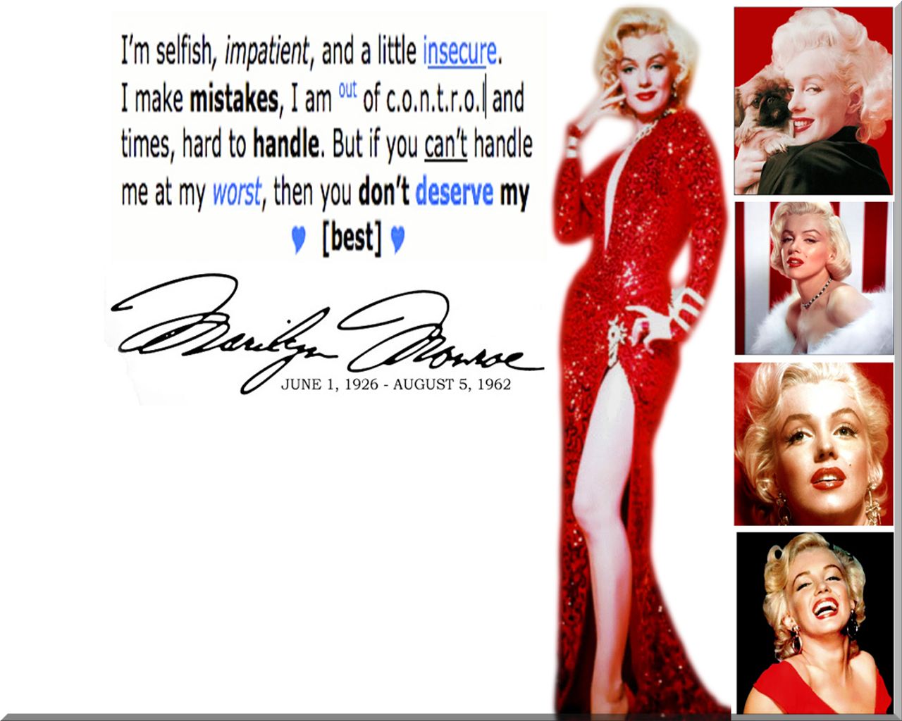 Téléchargez gratuitement l'image Marilyn Monroe, Blond, Devis, Célébrités sur le bureau de votre PC