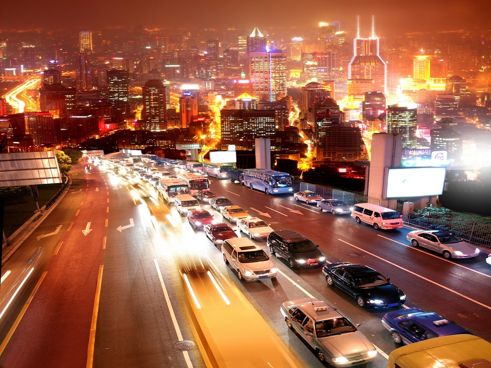 Free download wallpaper Landscape, Cities, Auto, Roads, Streets, Night on your PC desktop
