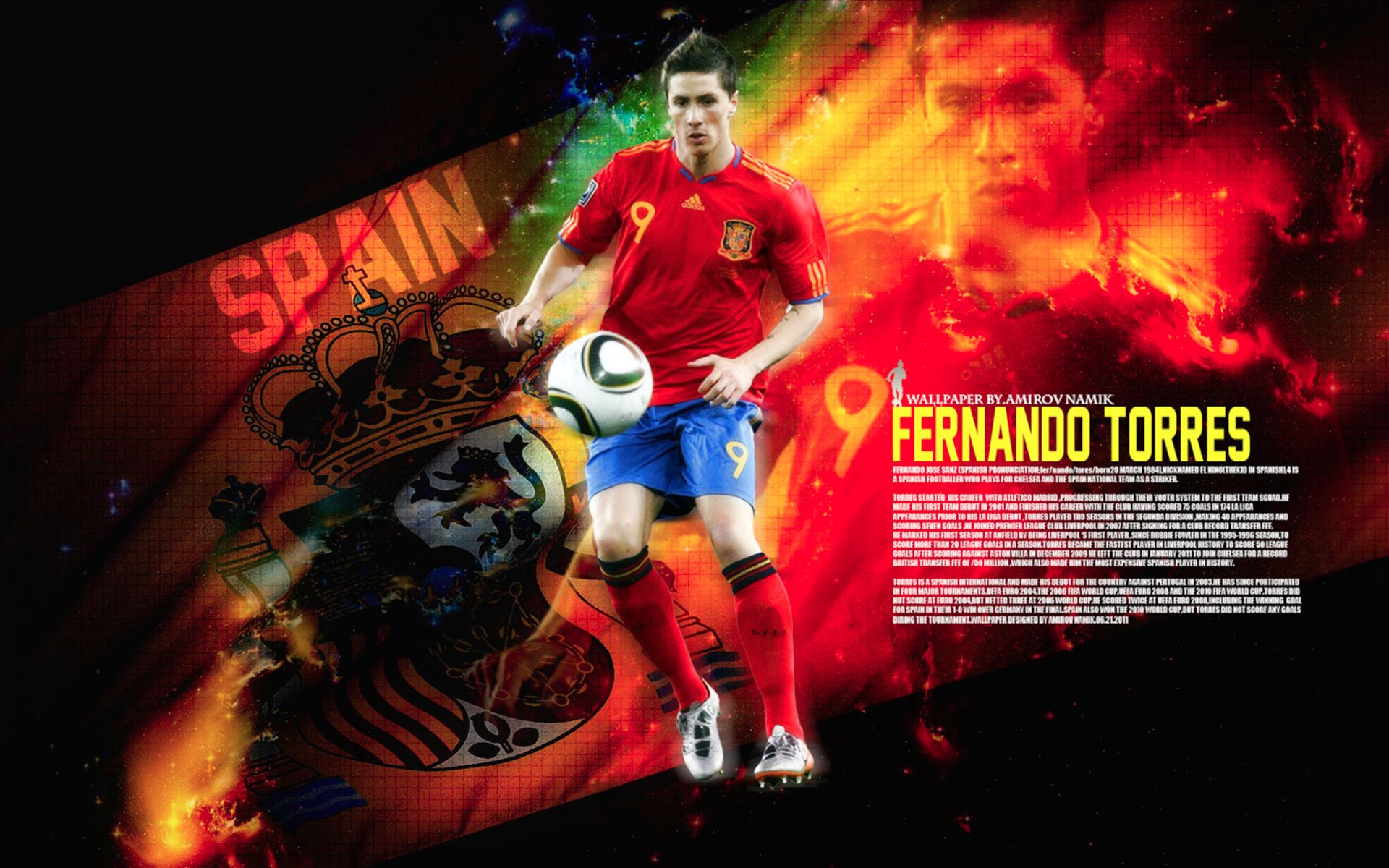 Download mobile wallpaper Sports, Soccer, Fernando Torres, Spain National Football Team for free.