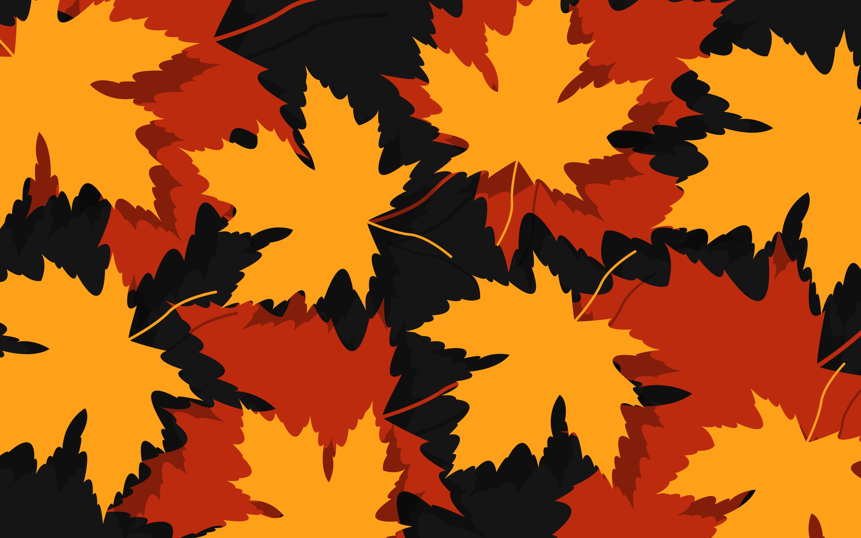 Download mobile wallpaper Leaf, Fall, Artistic, Maple Leaf, Minimalist for free.