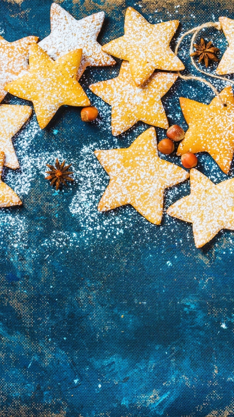 Download mobile wallpaper Food, Still Life, Cinnamon, Star, Cookie for free.