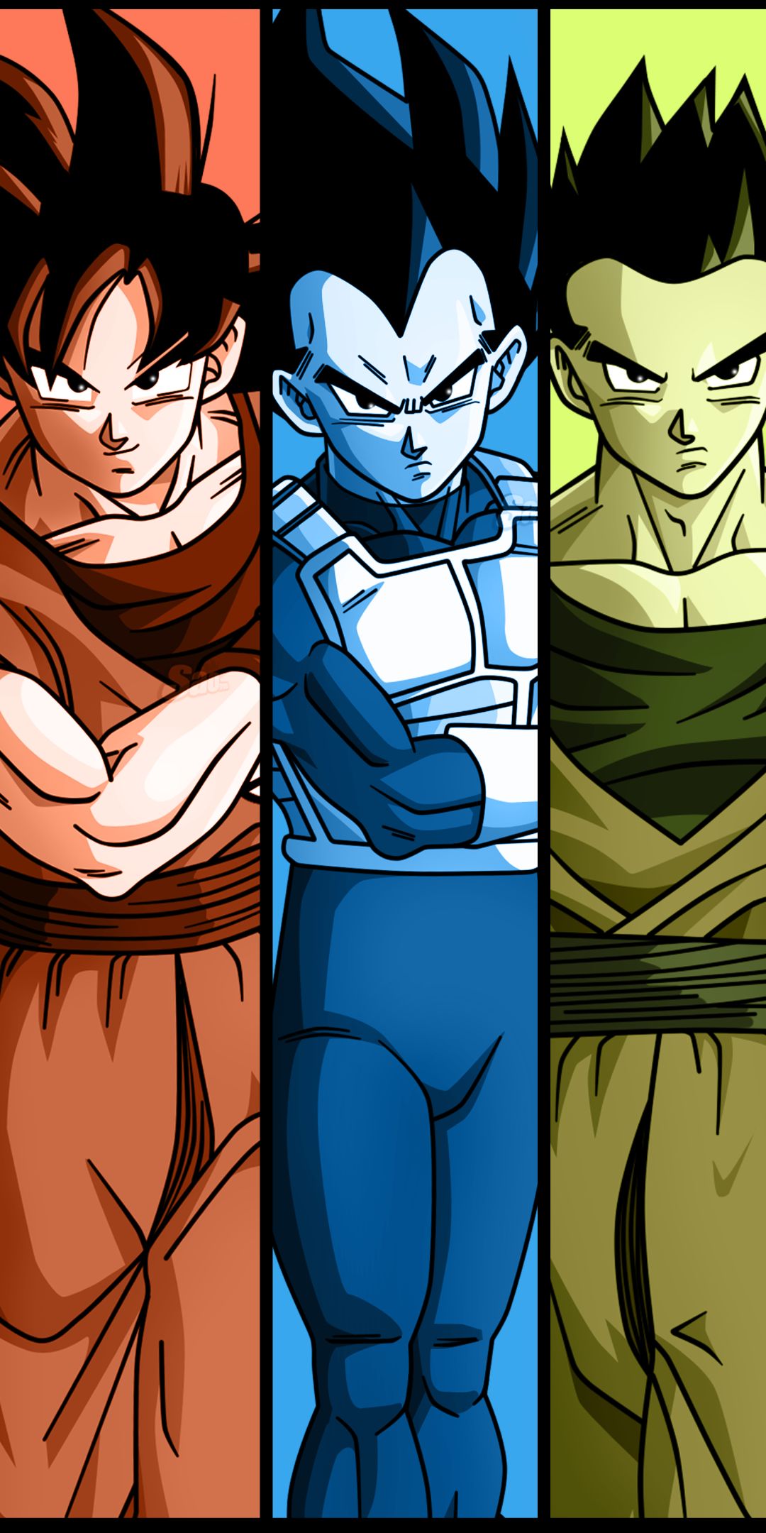 Download mobile wallpaper Anime, Dragon Ball, Goku, Gohan (Dragon Ball), Vegeta (Dragon Ball) for free.