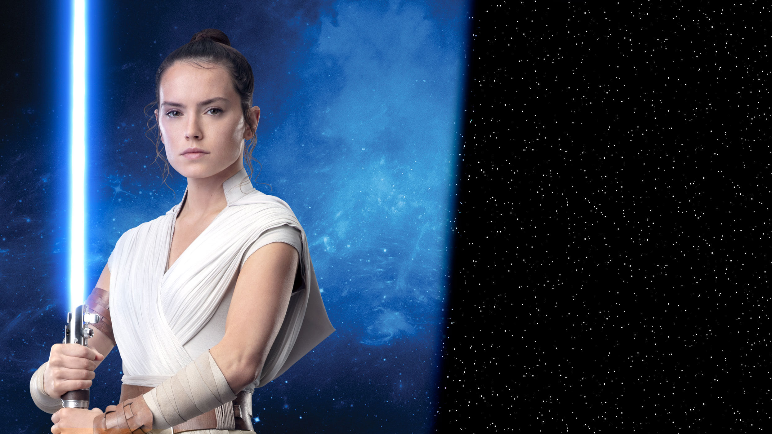 Download mobile wallpaper Star Wars, Lightsaber, Movie, Daisy Ridley, Rey (Star Wars), Star Wars: The Rise Of Skywalker for free.