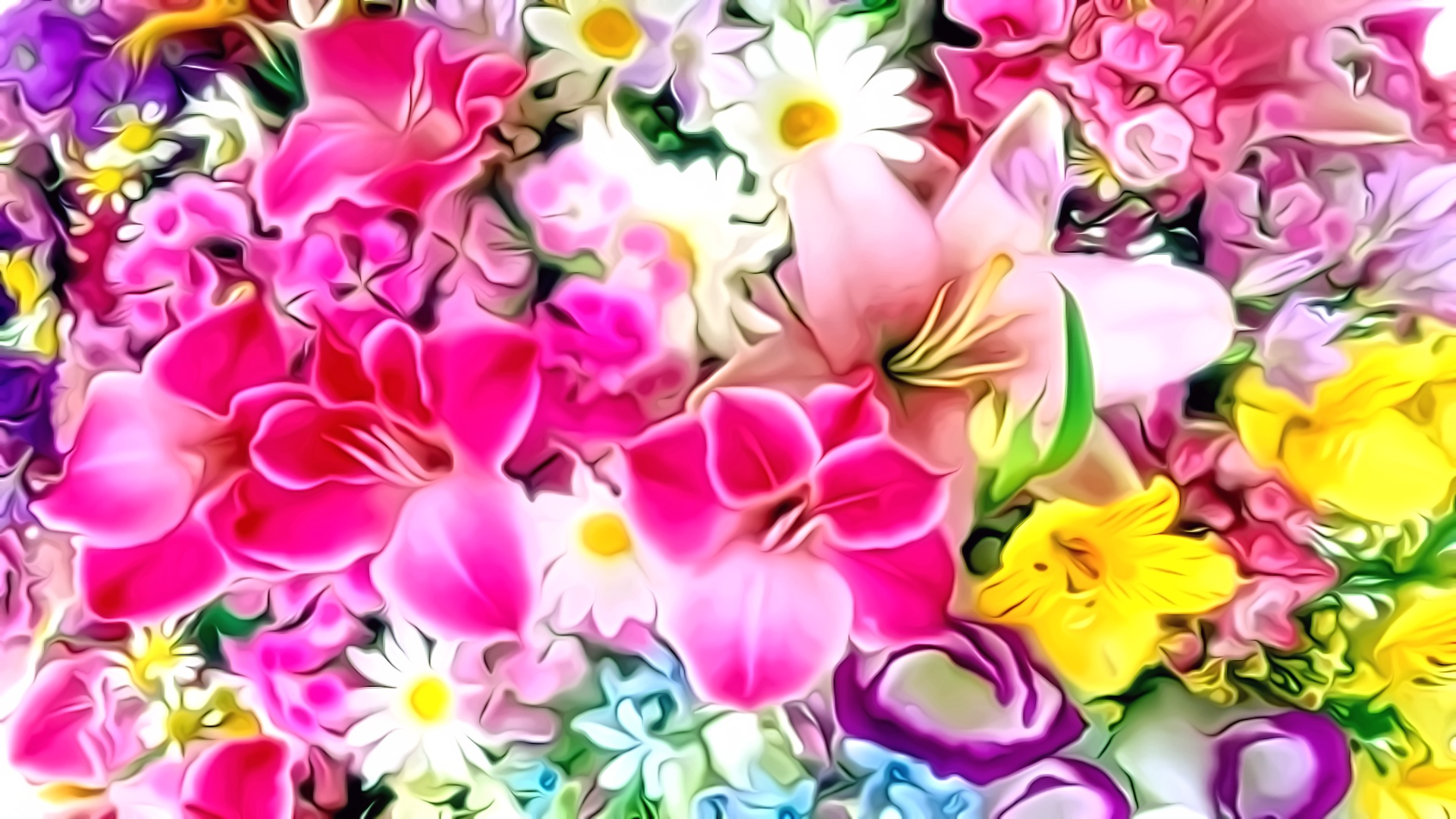 Download mobile wallpaper Flowers, Flower, Colorful, Artistic for free.