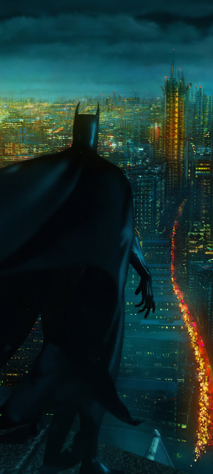 Descarga gratuita de fondo de pantalla para móvil de Ciudad, Historietas, The Batman, Dc Comics, Hombre Murciélago, Gotham City.