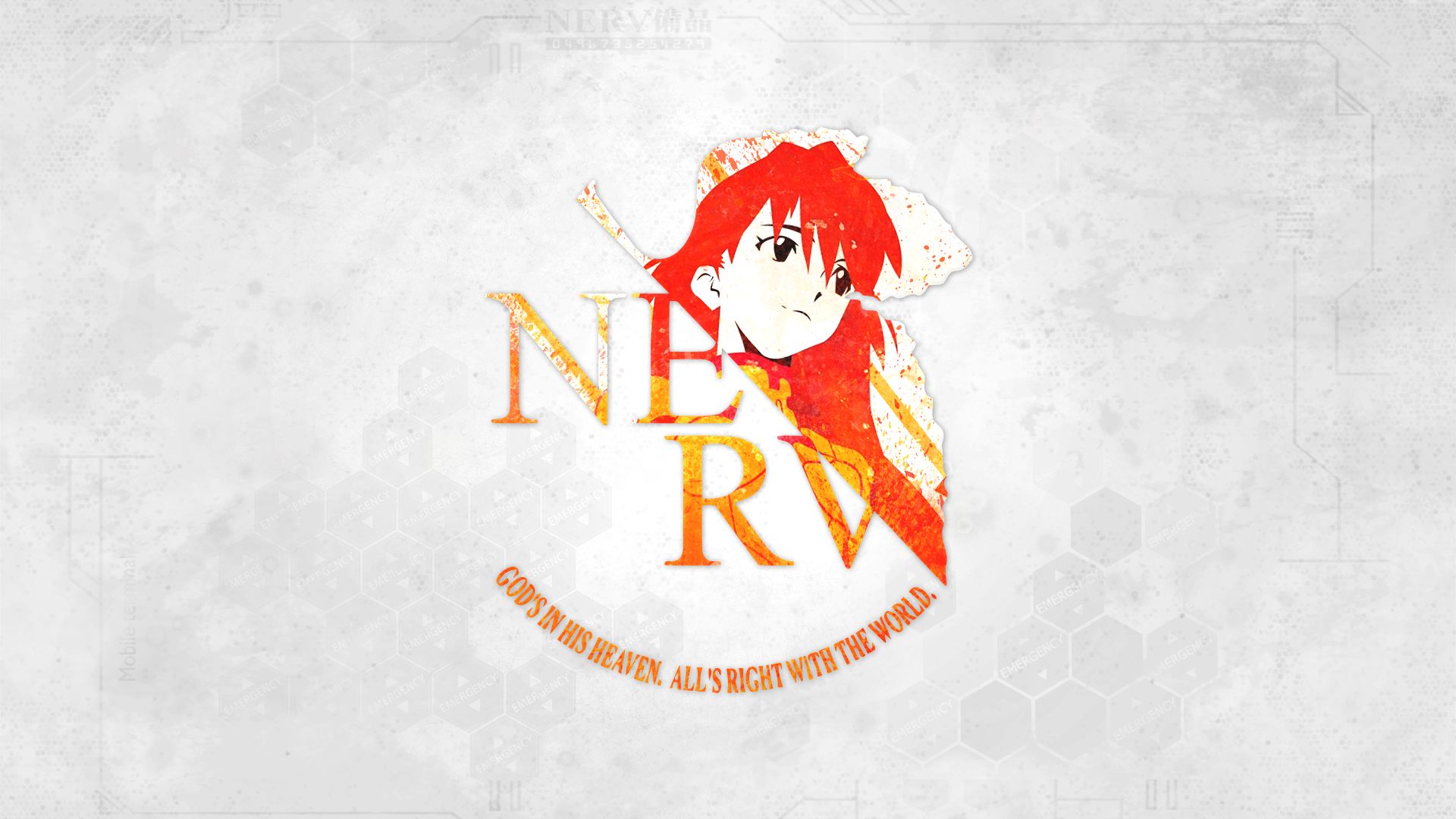 Download mobile wallpaper Anime, Evangelion, Neon Genesis Evangelion, Asuka Langley Sohryu, Nerv (Evangelion) for free.