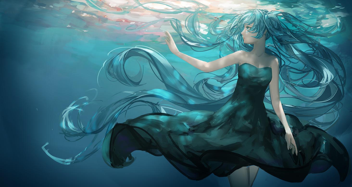 Download mobile wallpaper Anime, Dark, Vocaloid, Hatsune Miku for free.