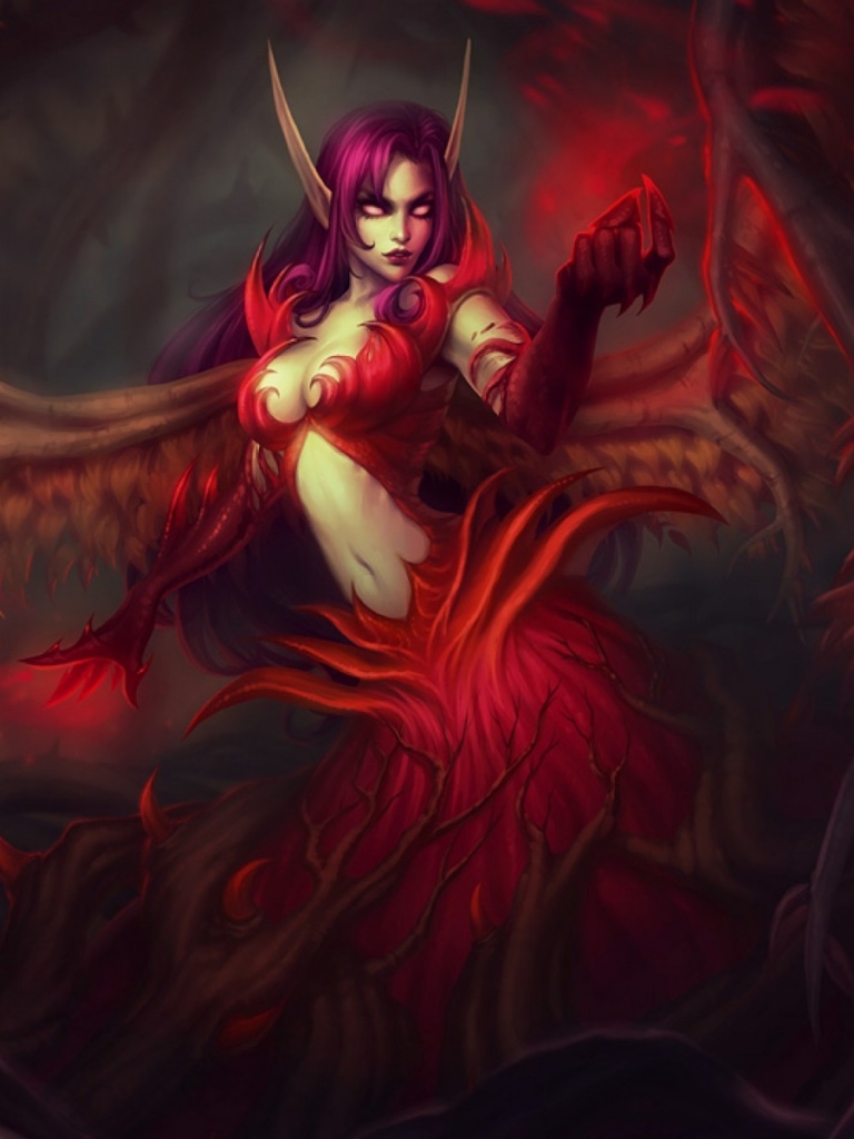 Download mobile wallpaper Fantasy, League Of Legends, Wings, Angel, Horns, Demon, Video Game, Morgana (League Of Legends) for free.