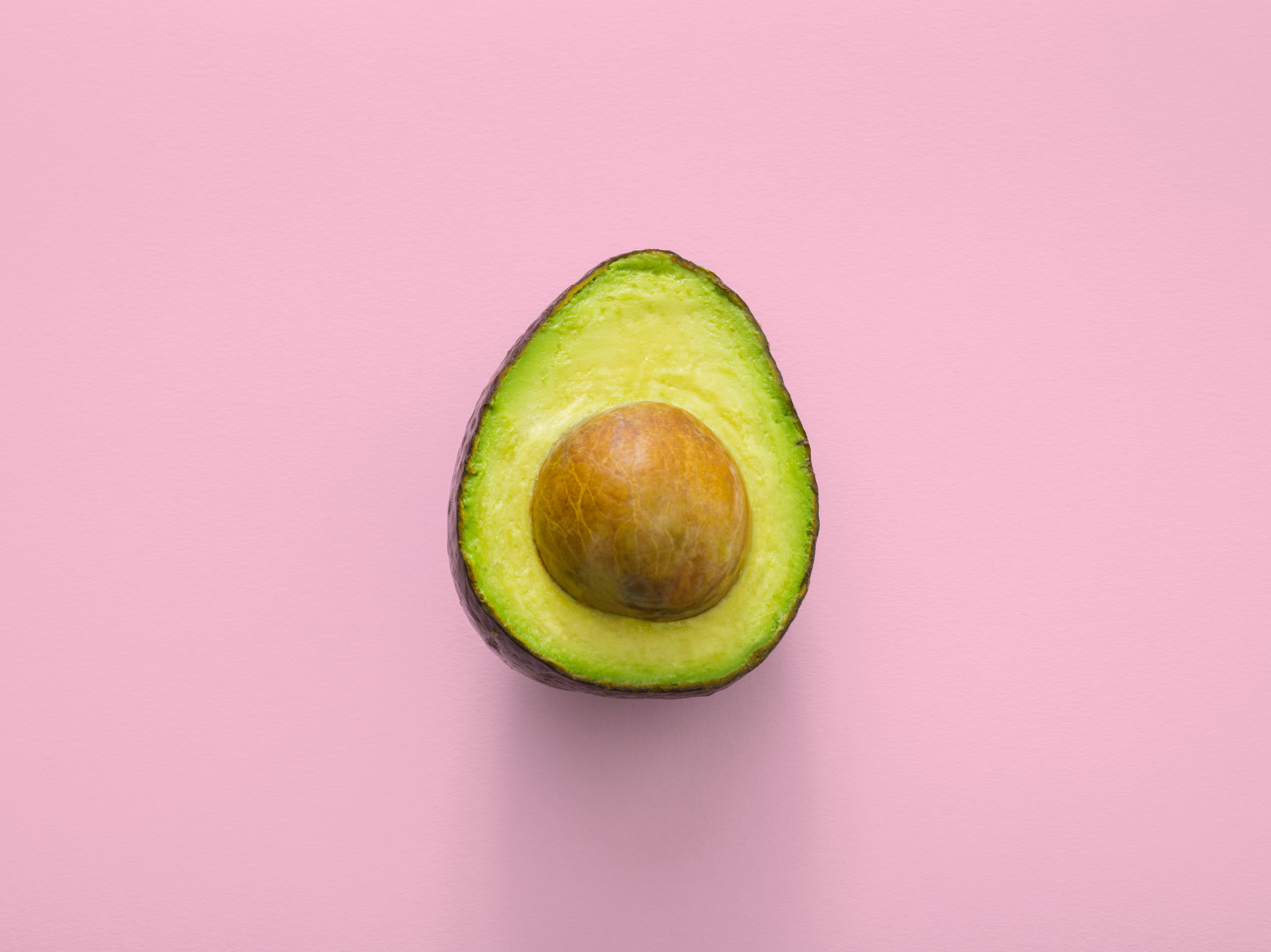 Laden Sie das Avocado, Rosa, Minimalismus-Bild kostenlos auf Ihren PC-Desktop herunter