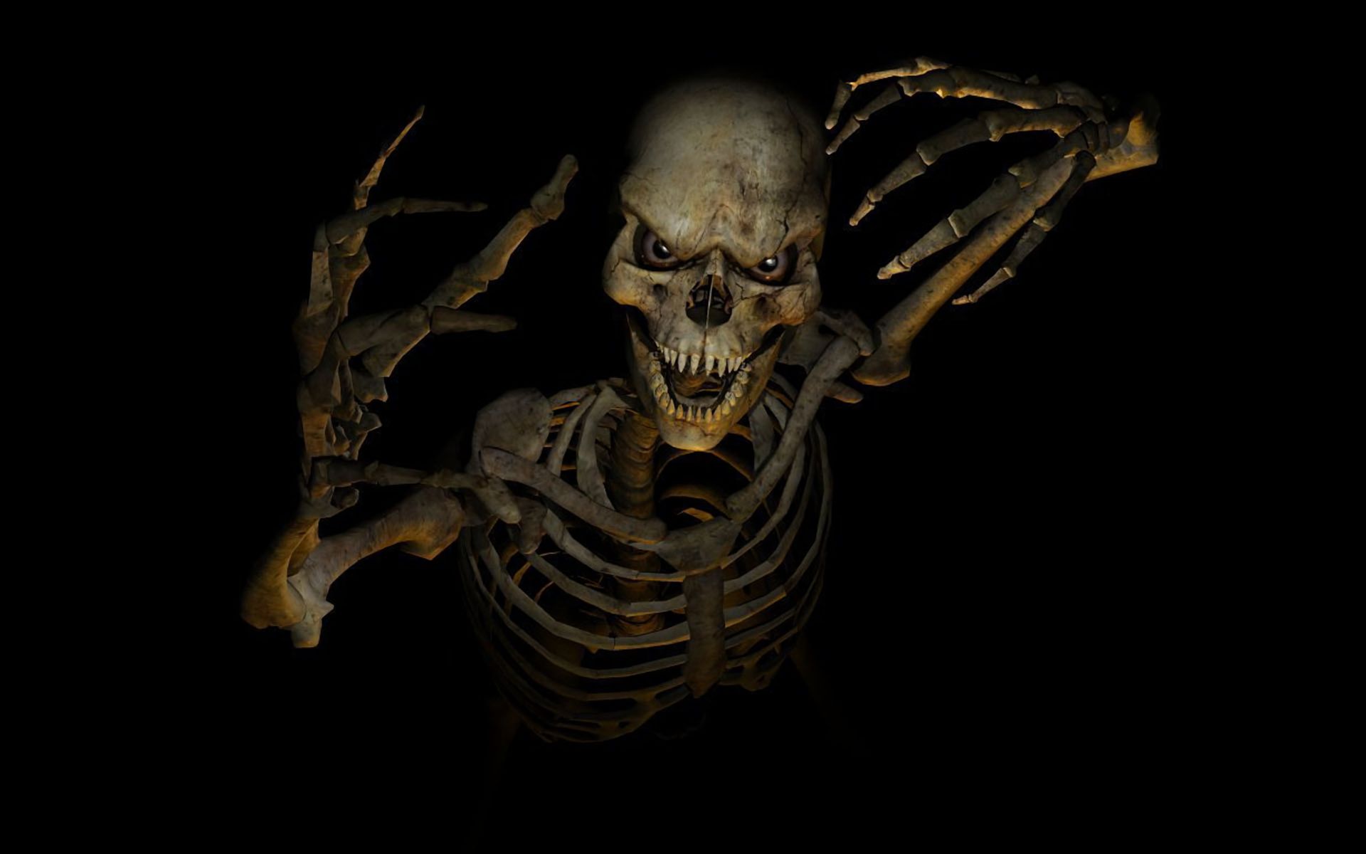 Free download wallpaper Dark, Skeleton, Scary on your PC desktop