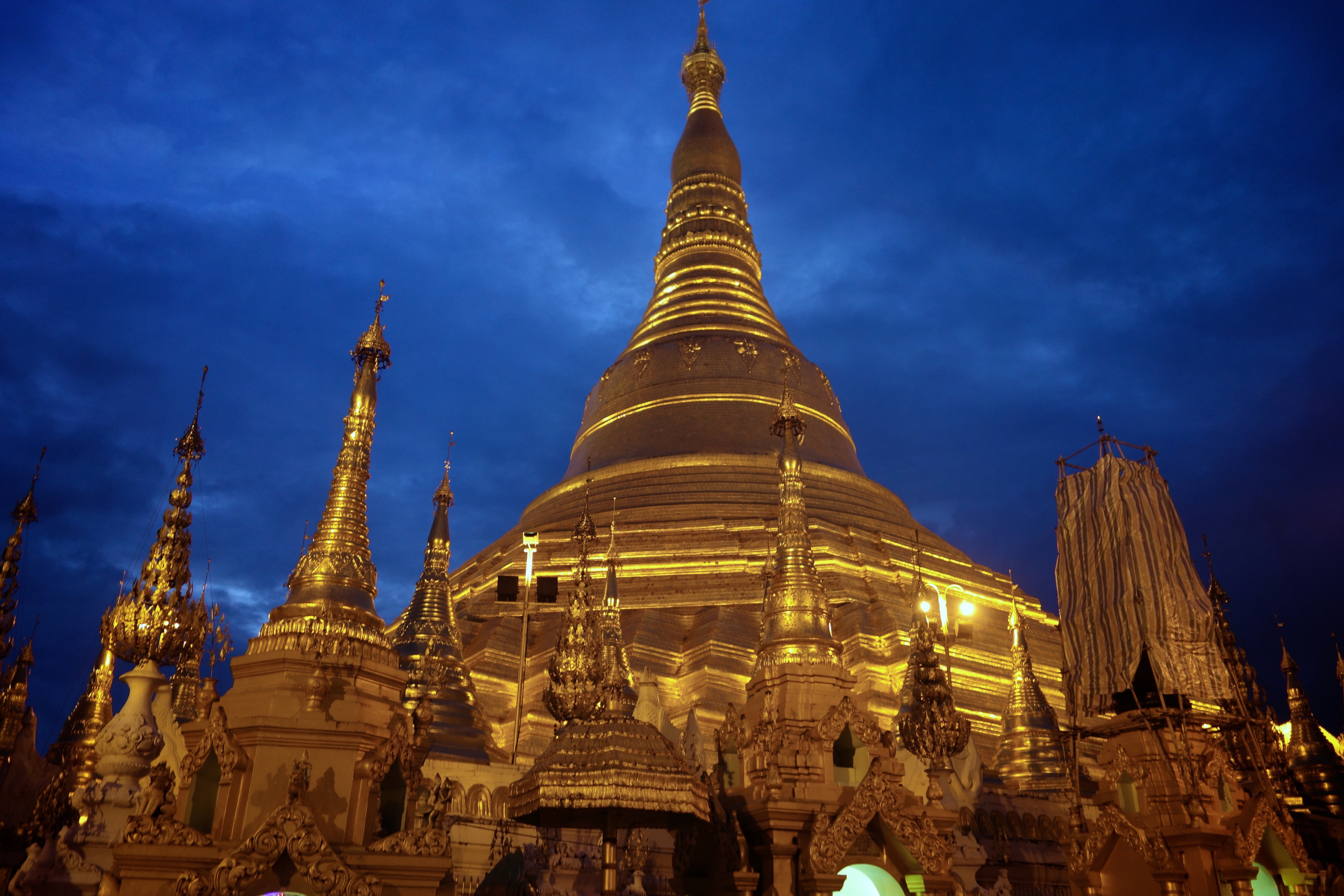 shwedagon pagoda, myanmar, religious, yangon