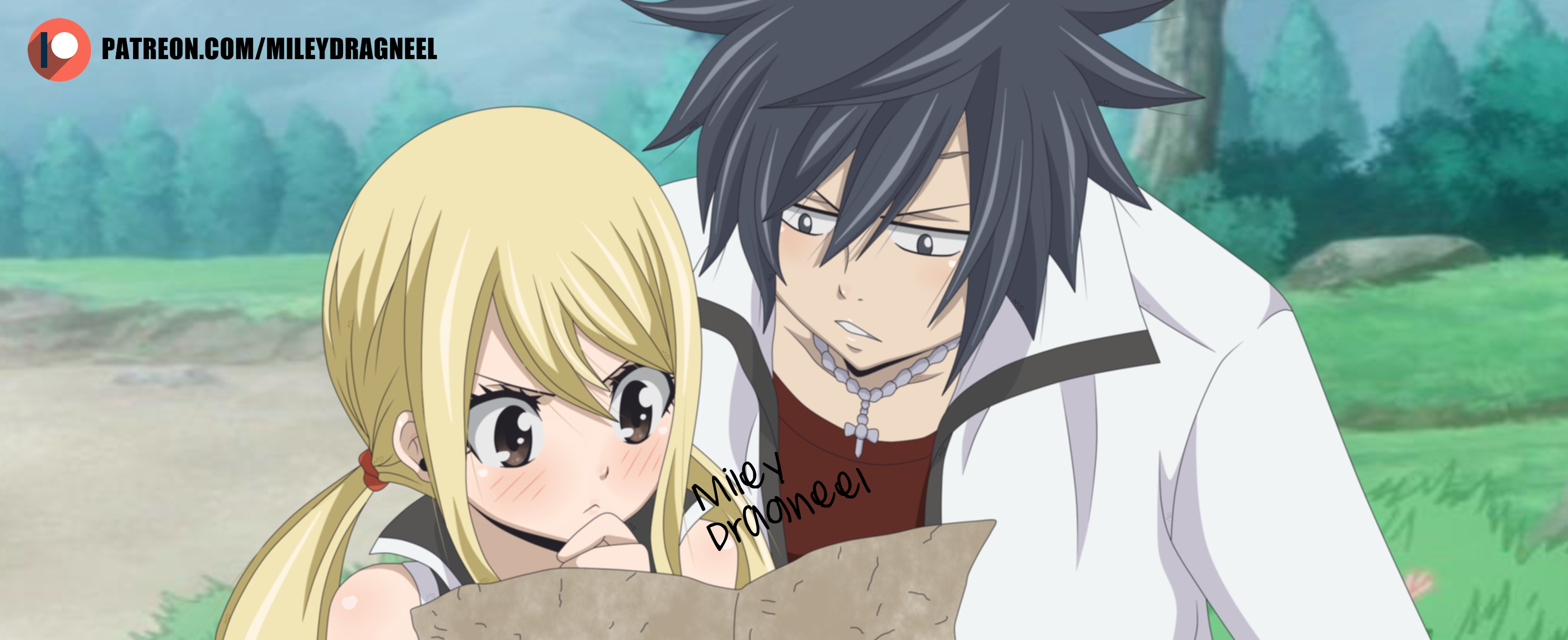 Download mobile wallpaper Anime, Fairy Tail, Lucy Heartfilia, Gray Fullbuster for free.