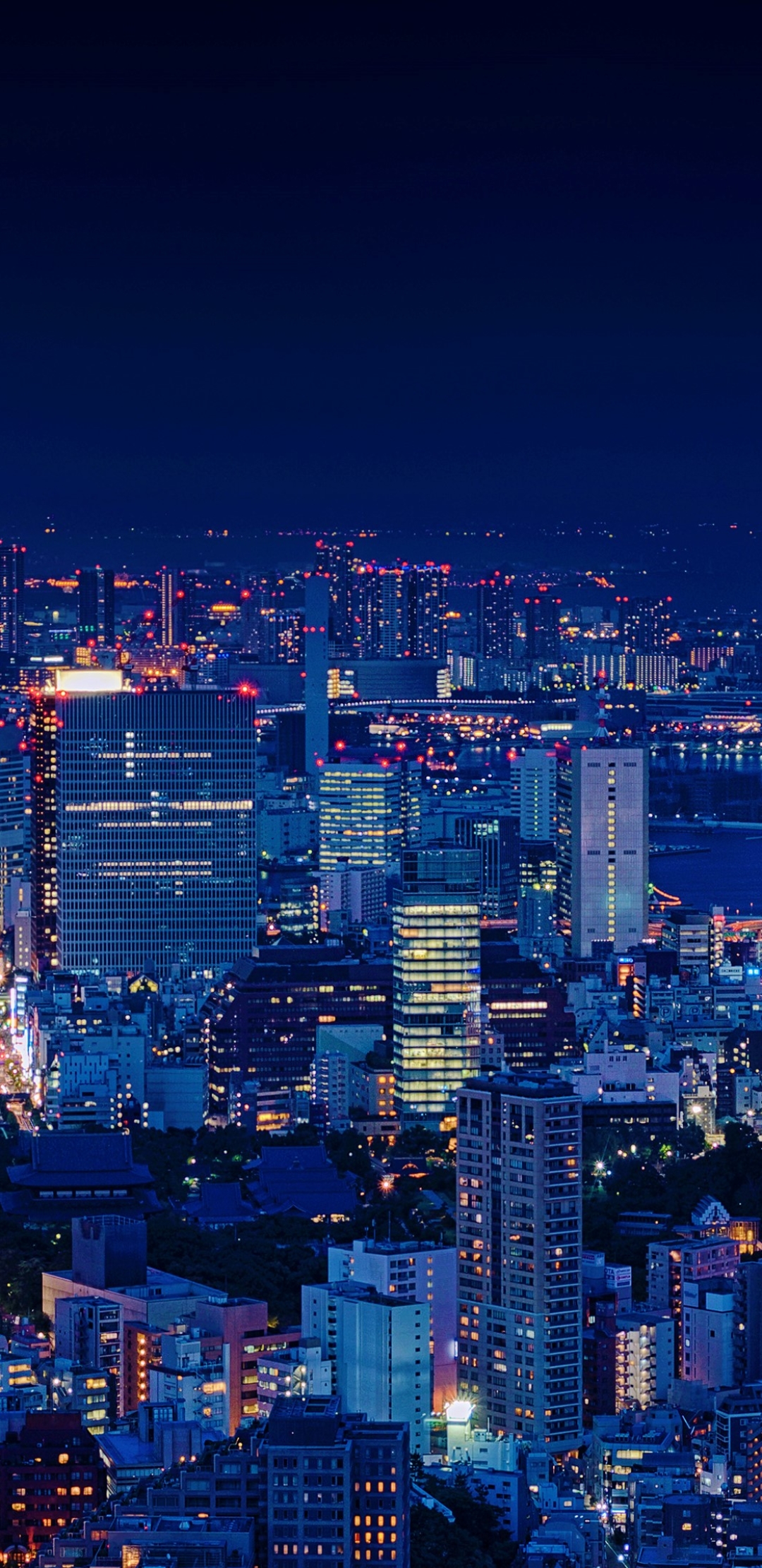 Скачать картинку Города, Ночь, Город, Свет, Япония, Городской Пейзаж, Токио, Легкий, Сделано Человеком в телефон бесплатно.