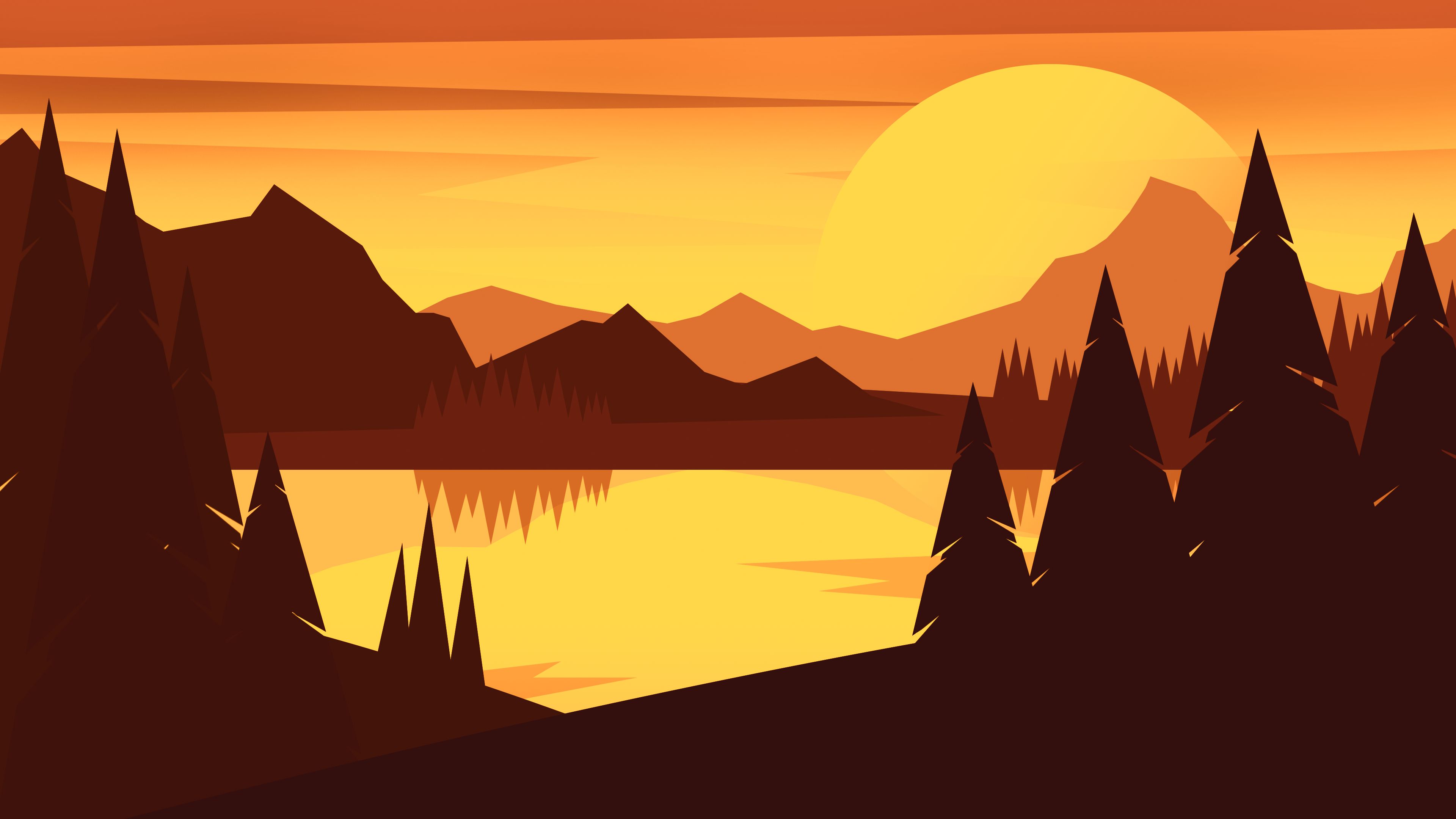 Free download wallpaper Landscape, Mountain, Artistic on your PC desktop