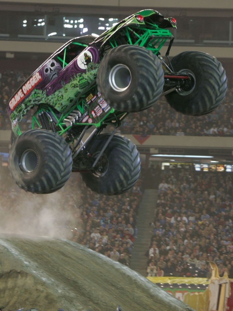 vehicles, monster truck, grave digger (truck) Phone Background