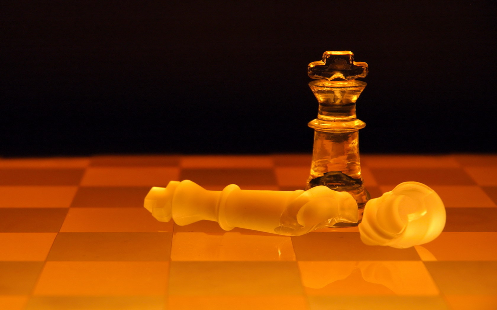chess, objects, orange HD wallpaper
