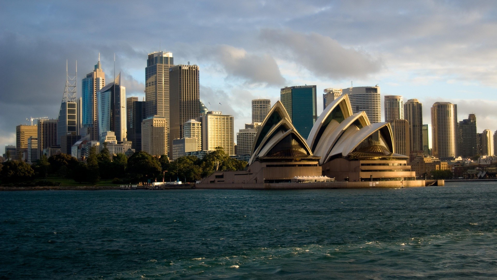 Download mobile wallpaper Cities, Sea, Sydney, Skyscraper, Australia, Sydney Opera House, Man Made for free.