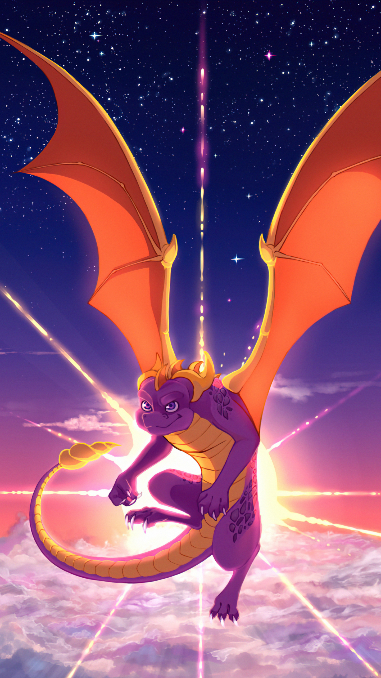 Handy-Wallpaper Flügel, Drachen, Fliegend, Computerspiele, Spyro (Charakter), Spyro The Dragon kostenlos herunterladen.
