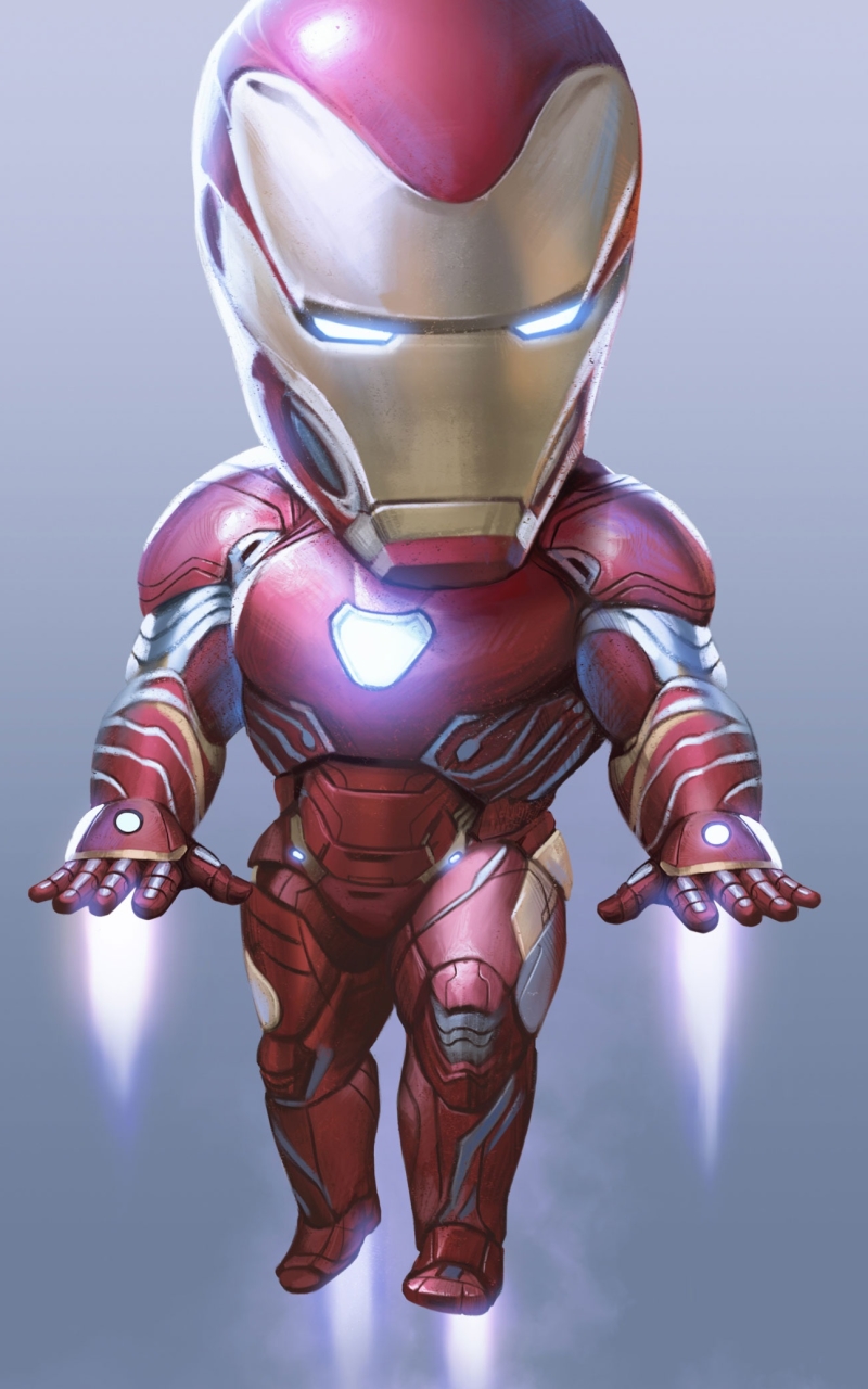 Download mobile wallpaper Iron Man, Movie, Chibi, The Avengers, Avengers: Infinity War for free.
