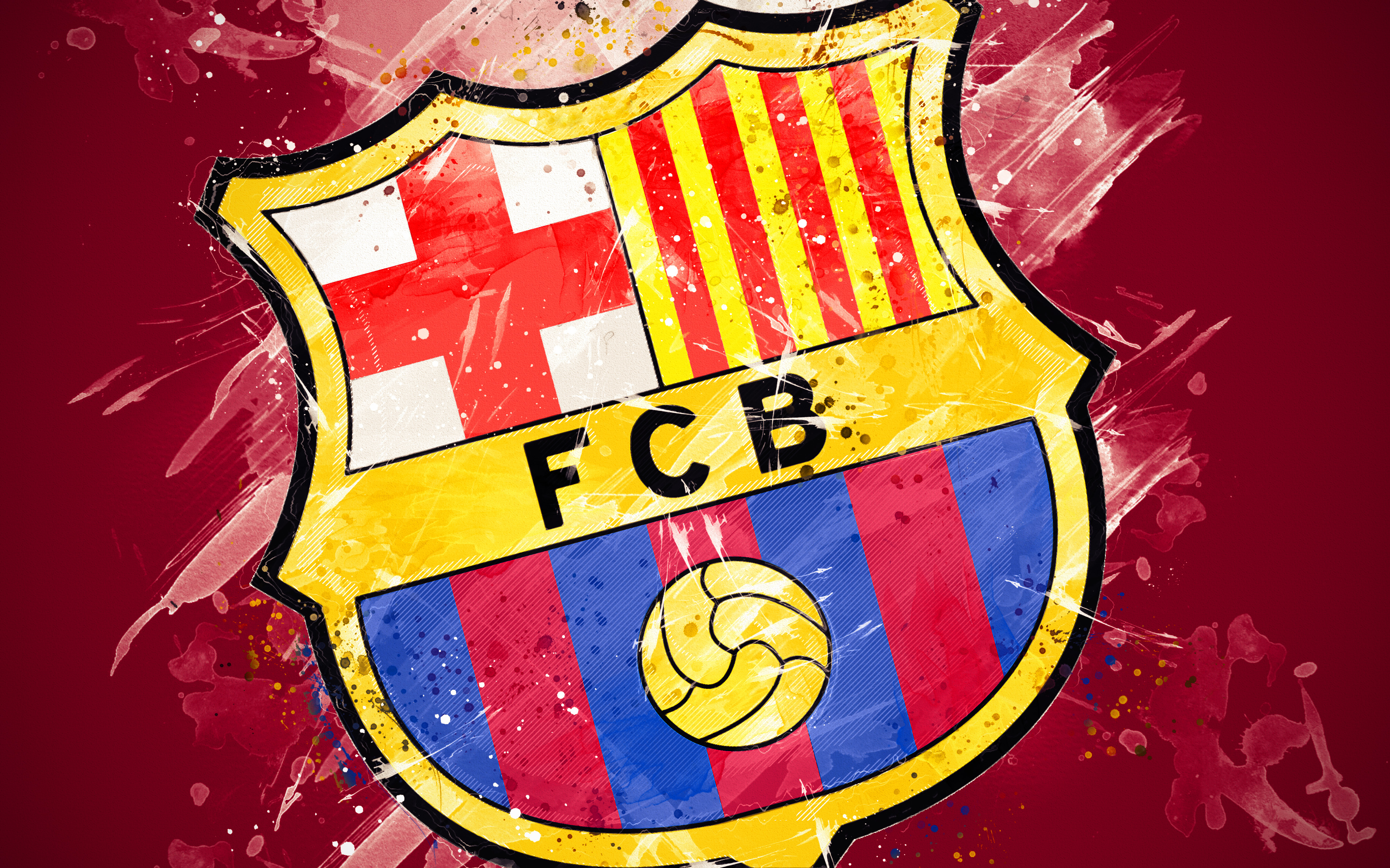 Скачать картинку Футбол, Футбольный, Виды Спорта, Лого, Футбольный Клуб Барселона в телефон бесплатно.