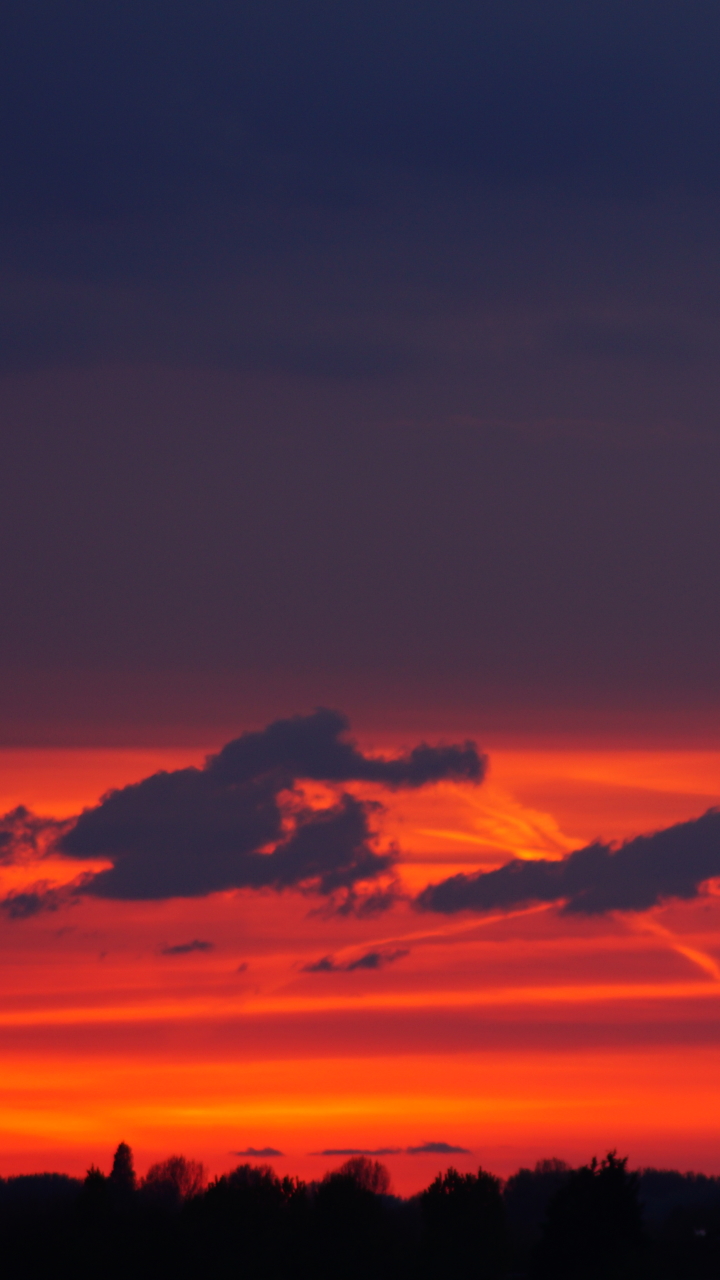 Descarga gratuita de fondo de pantalla para móvil de Naturaleza, Cielo, Nube, Atardecer, Tierra/naturaleza, Color Naranja).